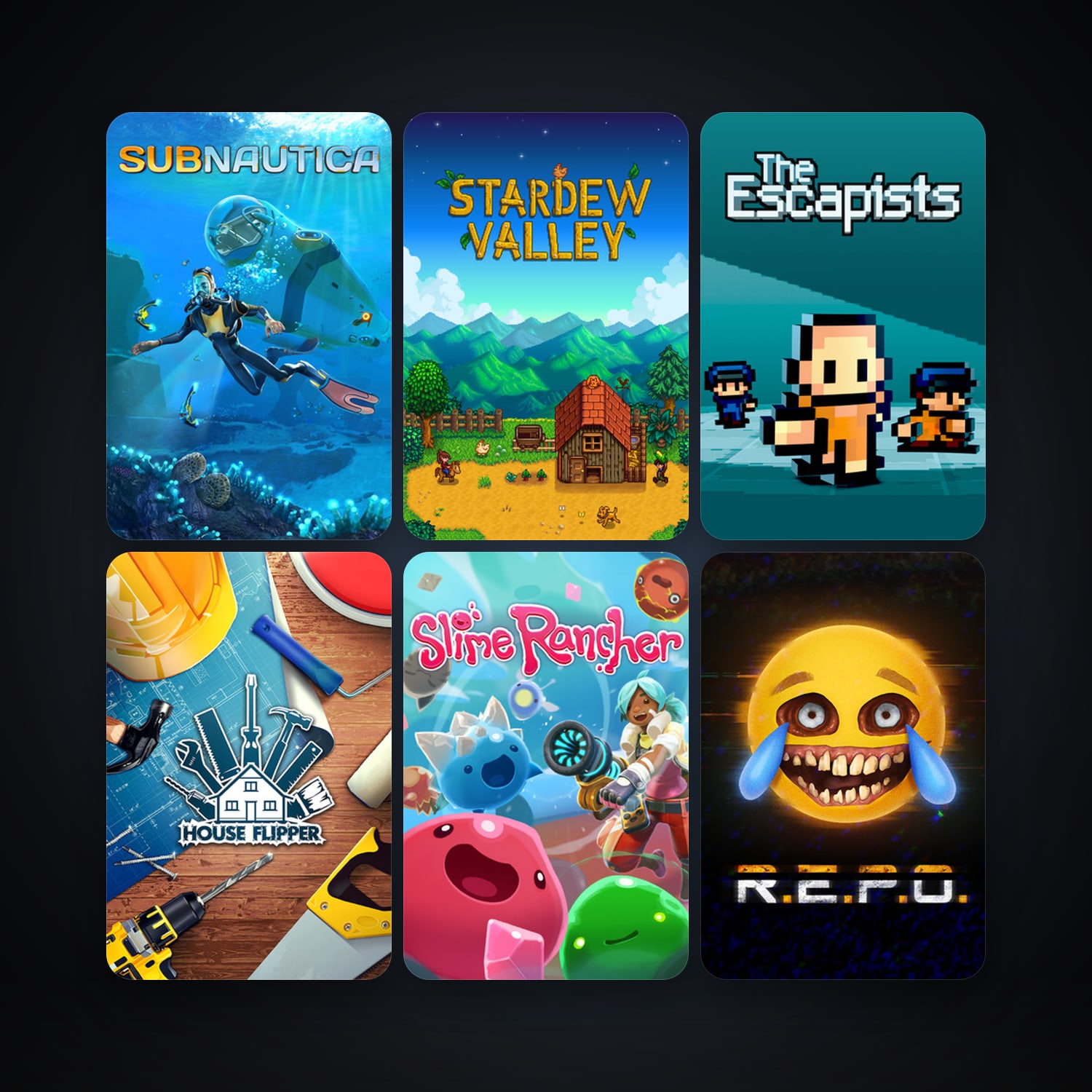 Subnautica + The Escapists, 22 games, clean — HabibiAccounts