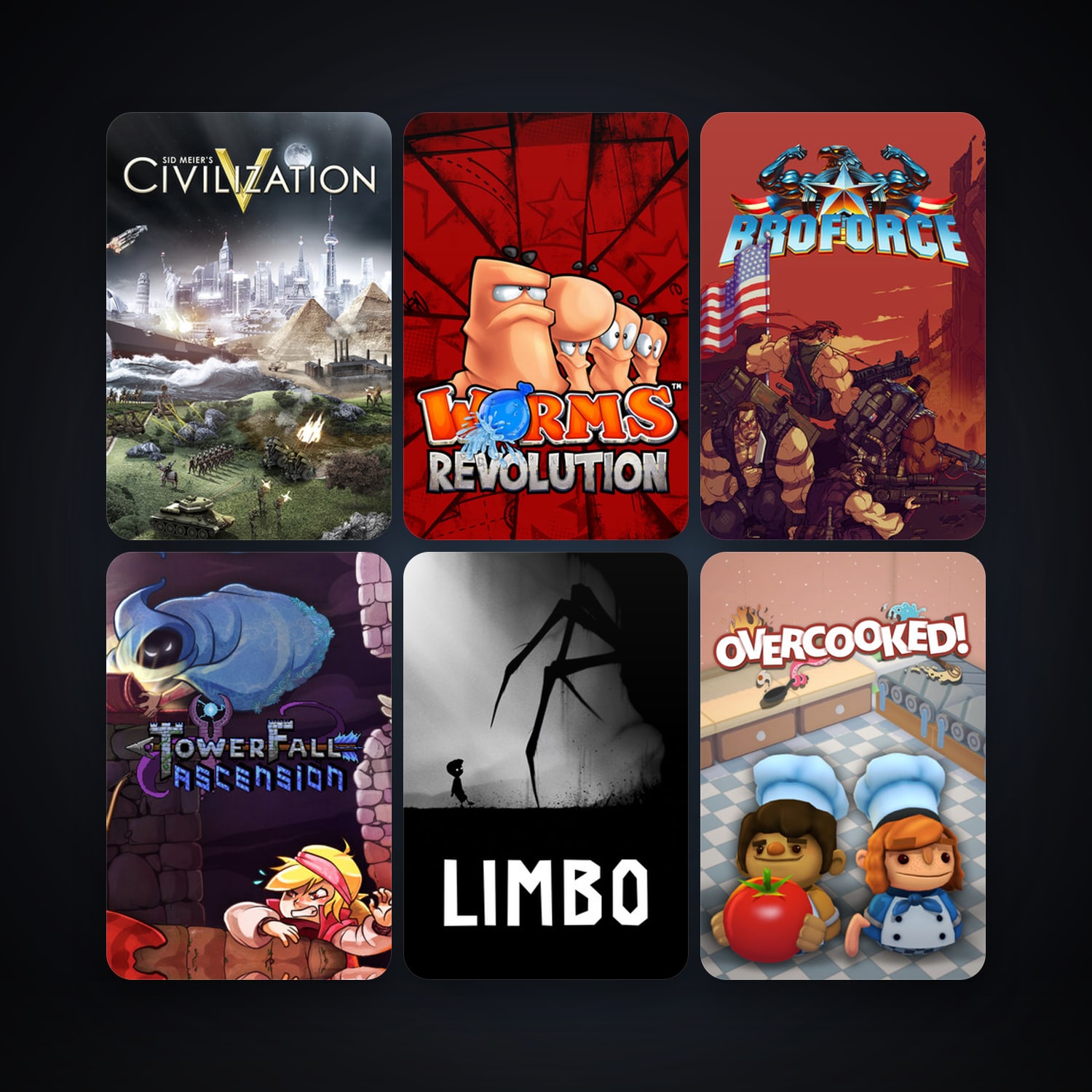 Sid Meier's Civilization V + LIMBO, 92 games, Steam 10, clean — HabibiAccounts