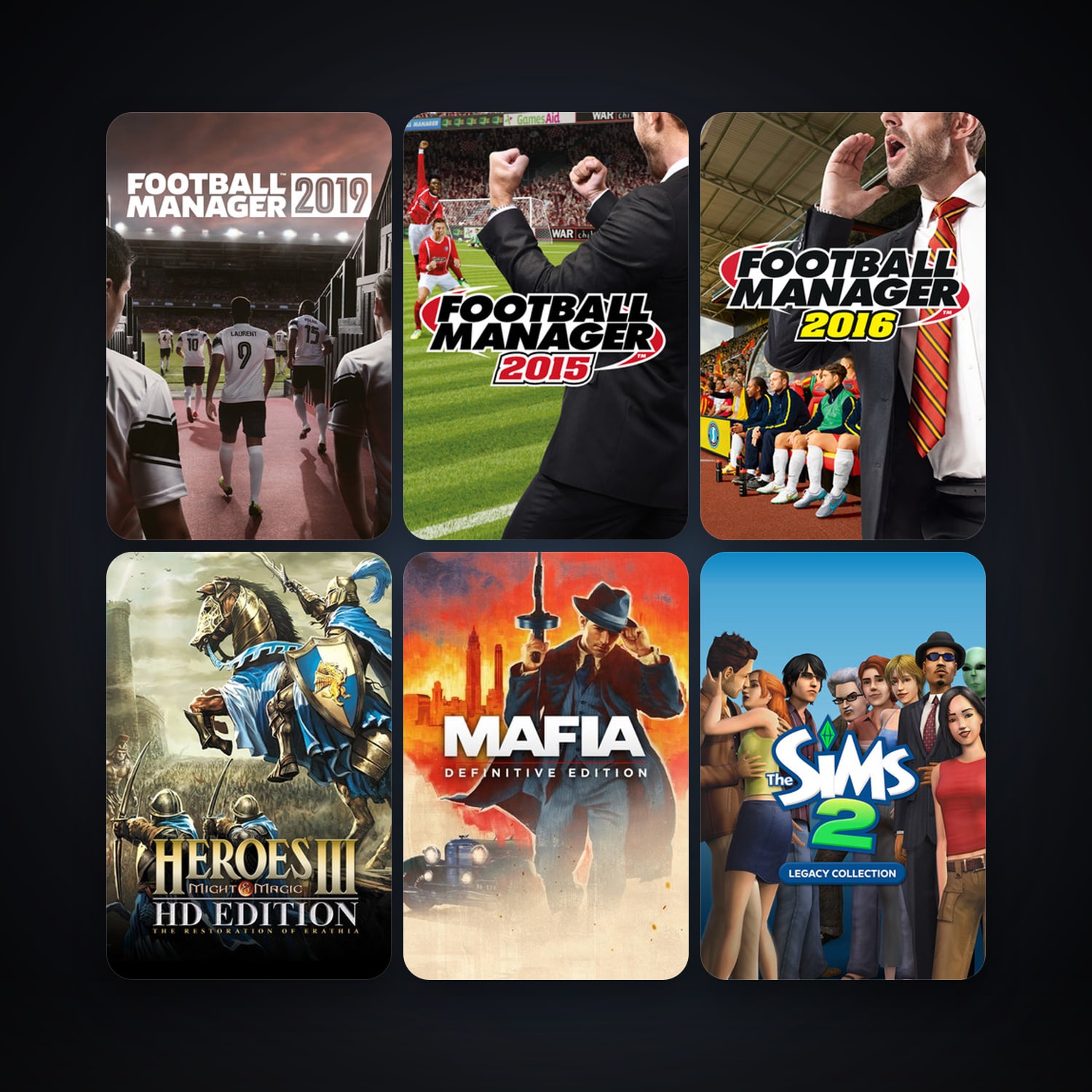 Stronghold HD + Mafia, 12 games, clean — HabibiAccounts