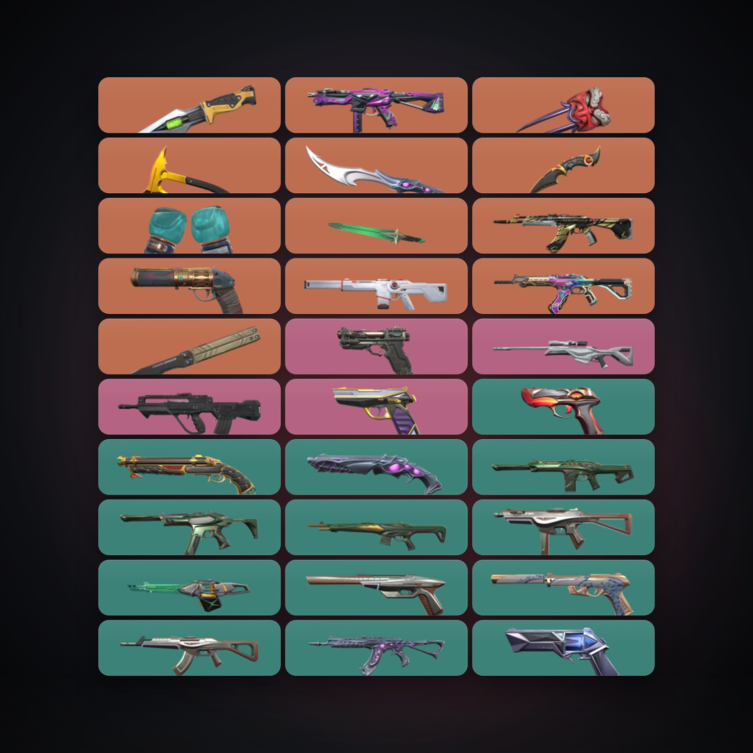AP Gold 3 locker — 8 knives, 120 skins, lvl 461 — HabibiAccounts