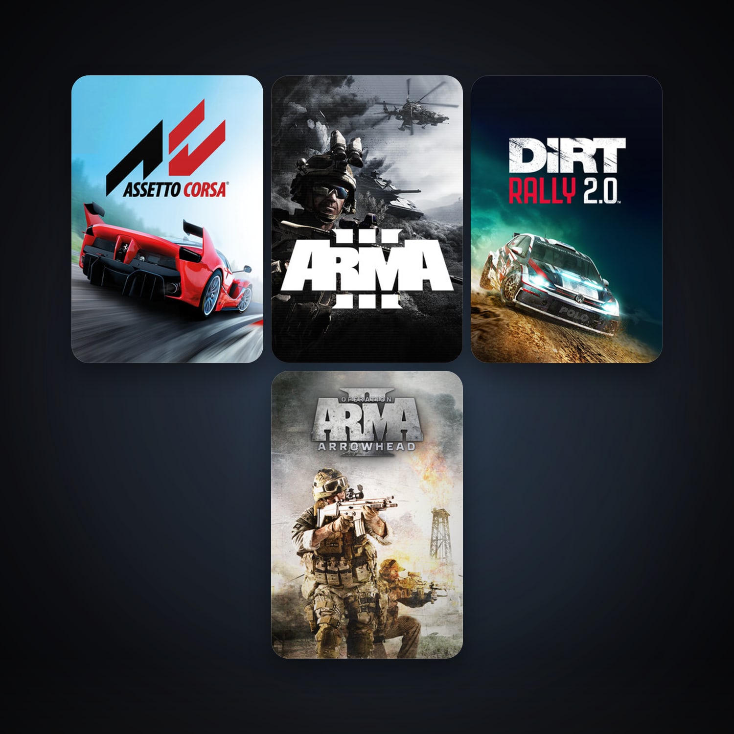 Arma 2: Operation Arrowhead + Arma 3, 7 games, clean — HabibiAccounts