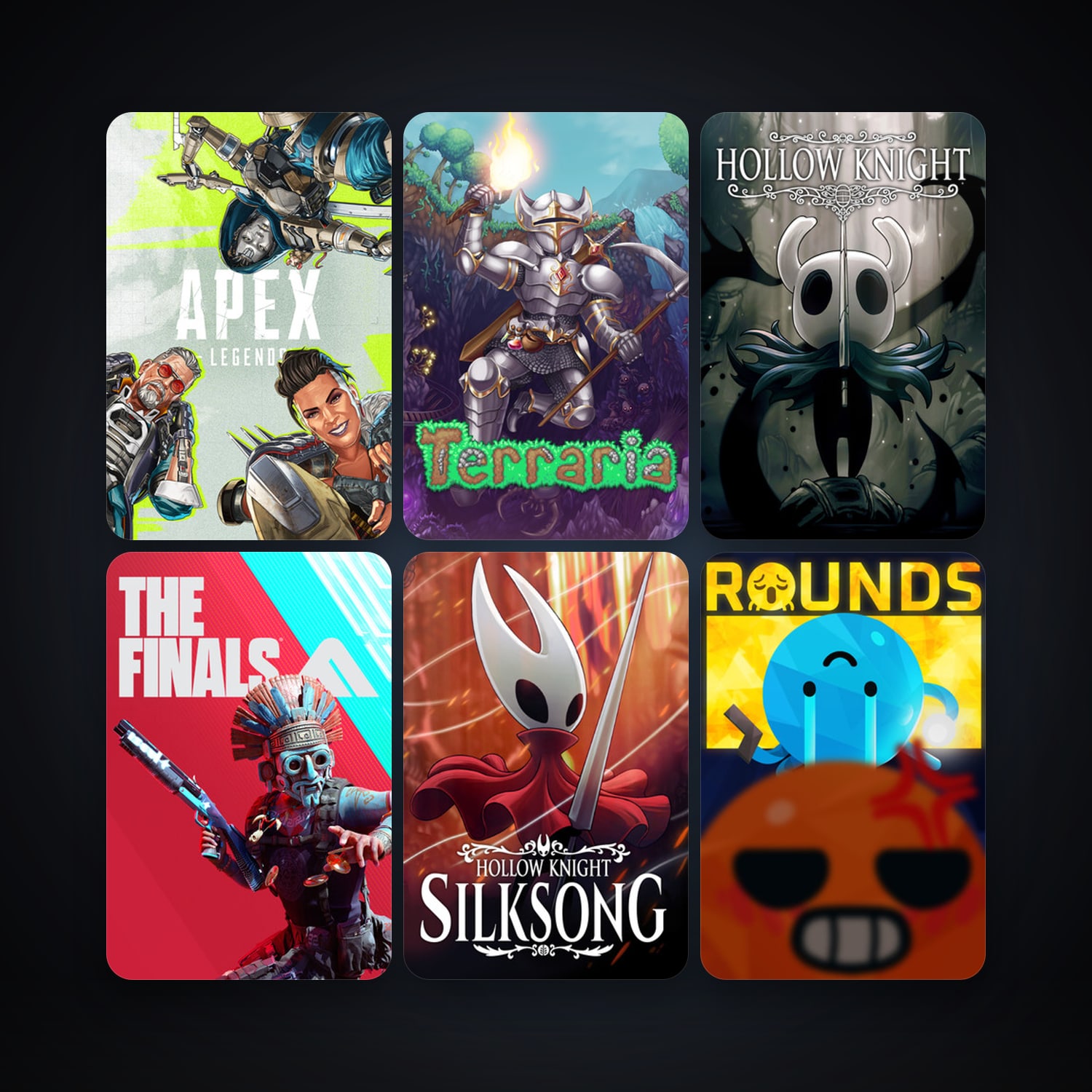 Terraria + Hollow Knight, 48 games, clean — HabibiAccounts