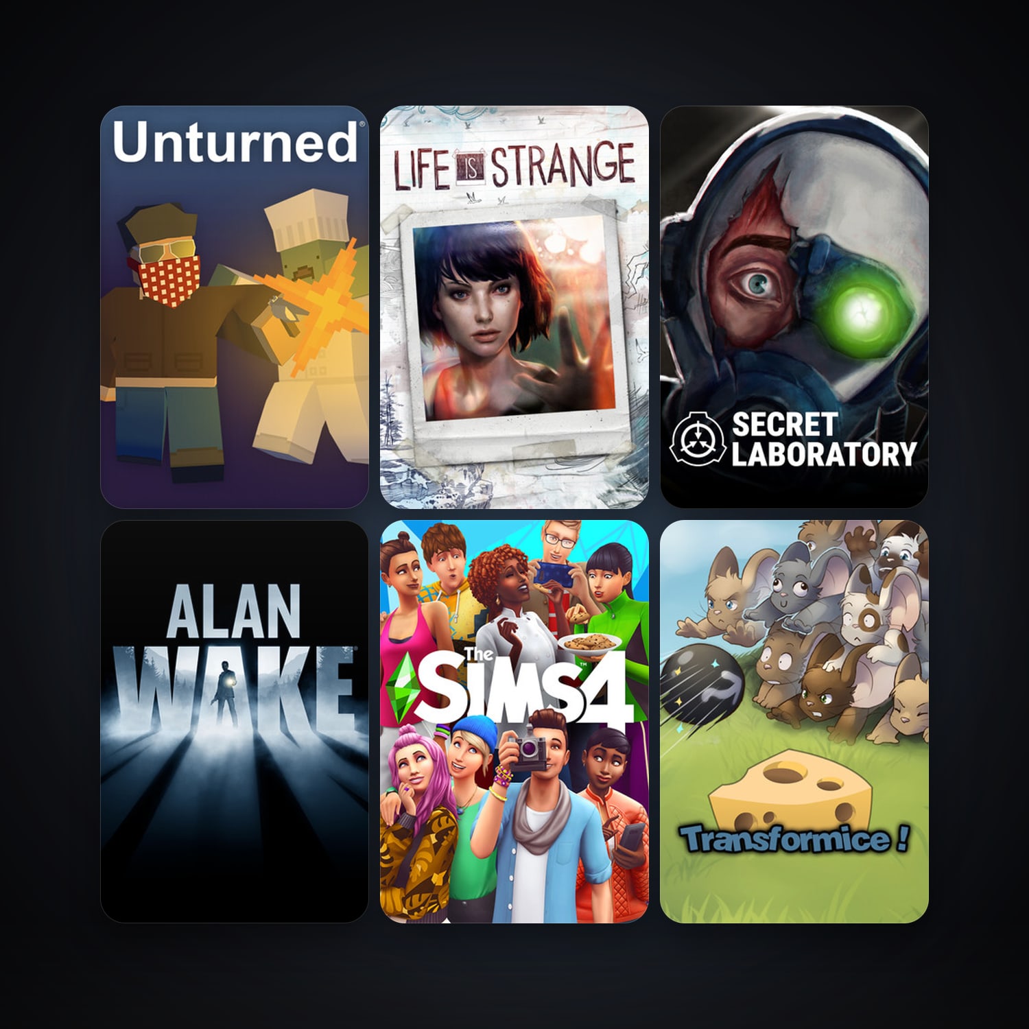 Alan Wake + Unturned, 14 games, clean — HabibiAccounts