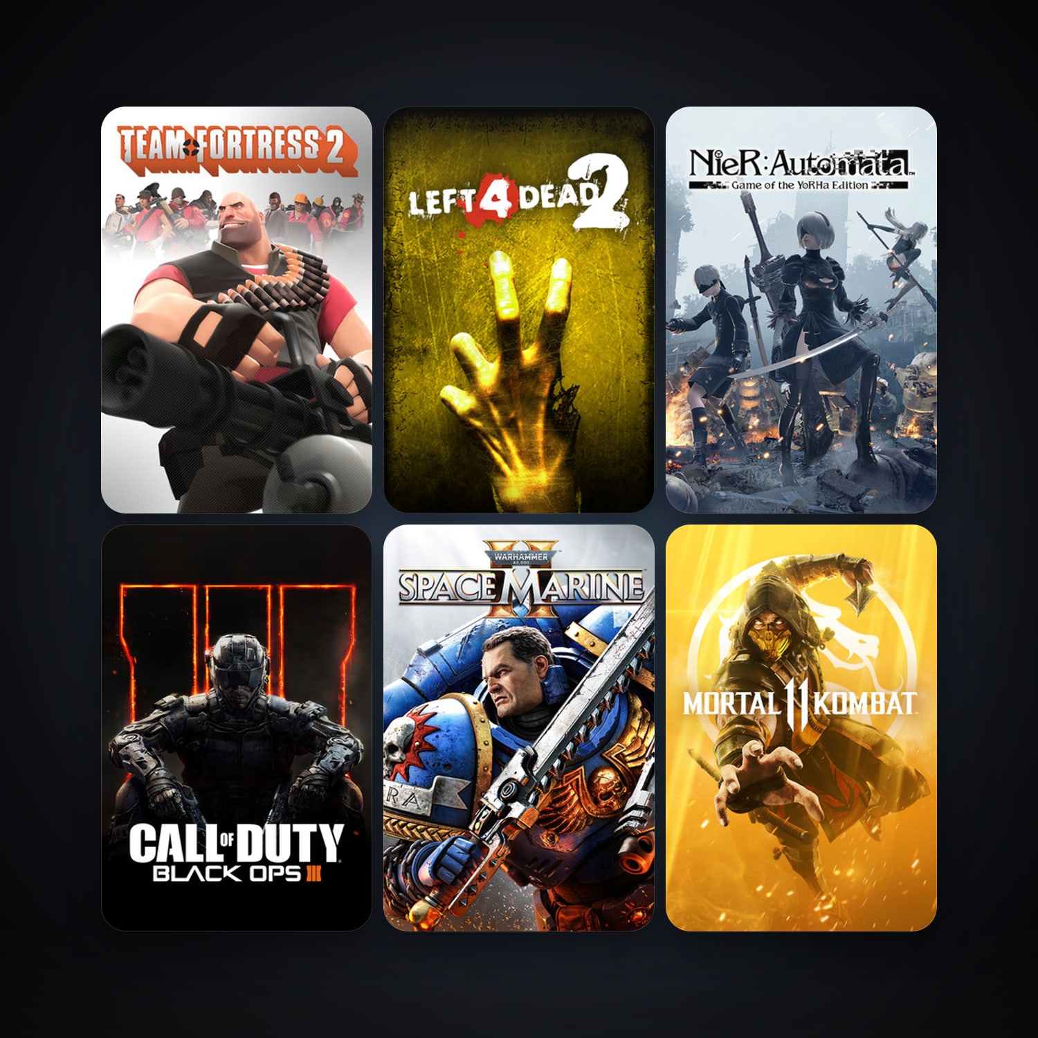 Team Fortress 2 + Left 4 Dead 2, 25 games, clean — HabibiAccounts