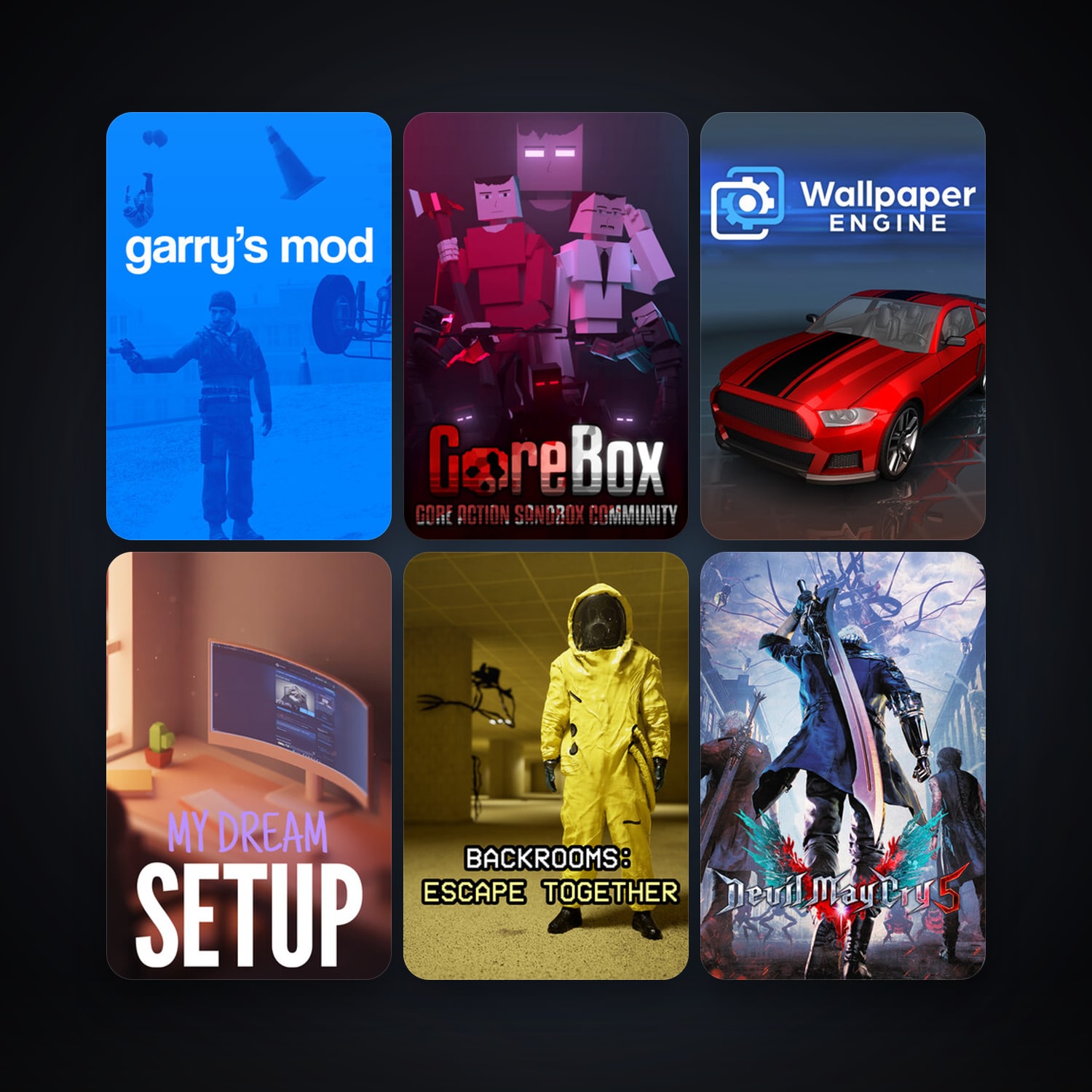Garry's Mod + Wallpaper Engine, 18 games, clean — HabibiAccounts