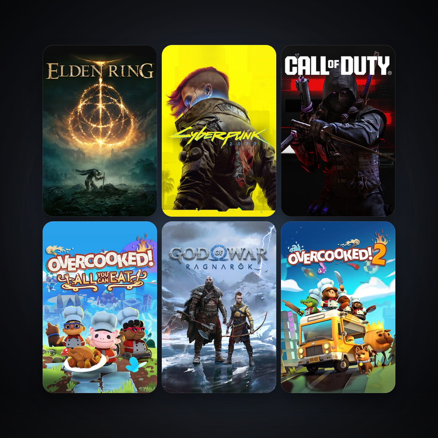 Overcooked! 2 + Cyberpunk 2077, 55 games, Steam 10, clean — HabibiAccounts