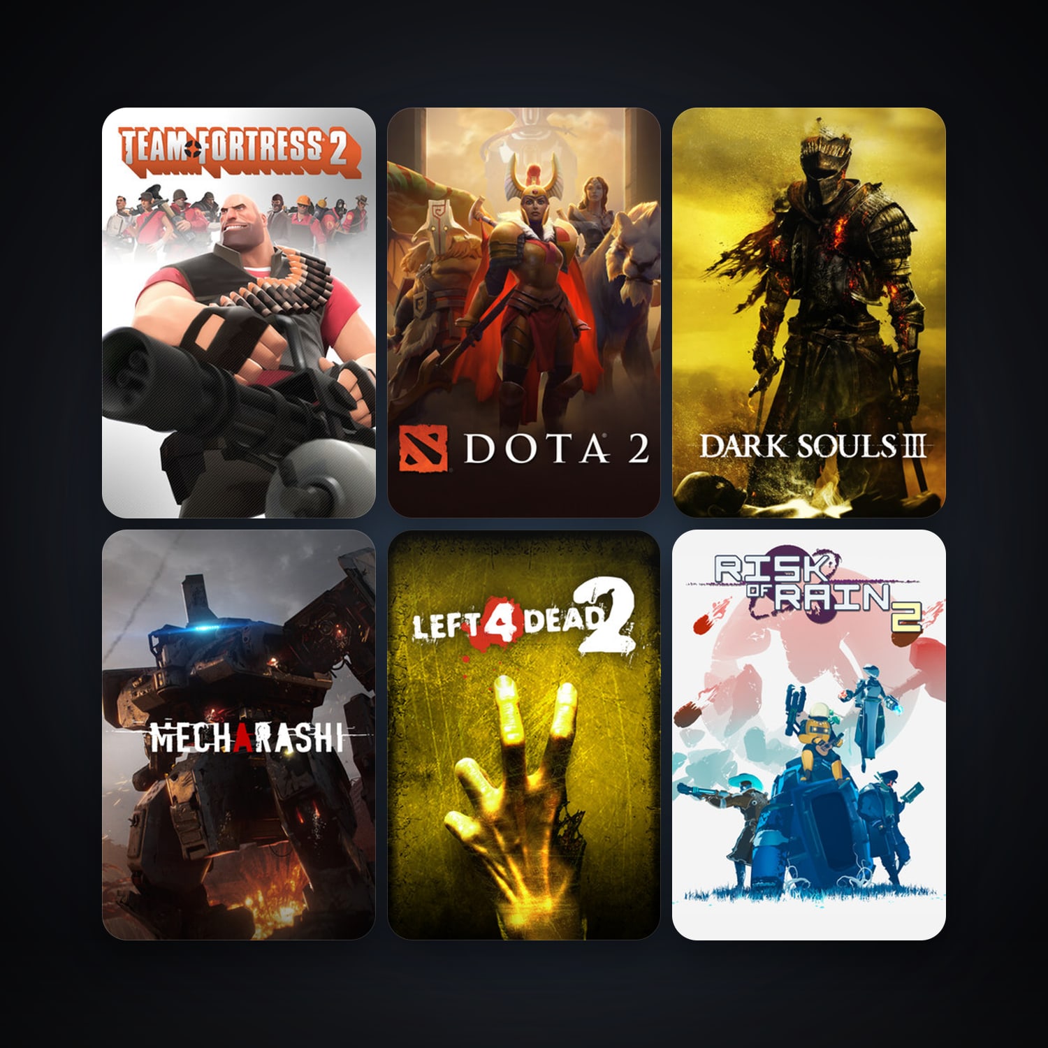 Team Fortress 2 + Left 4 Dead 2, 37 games, clean — HabibiAccounts