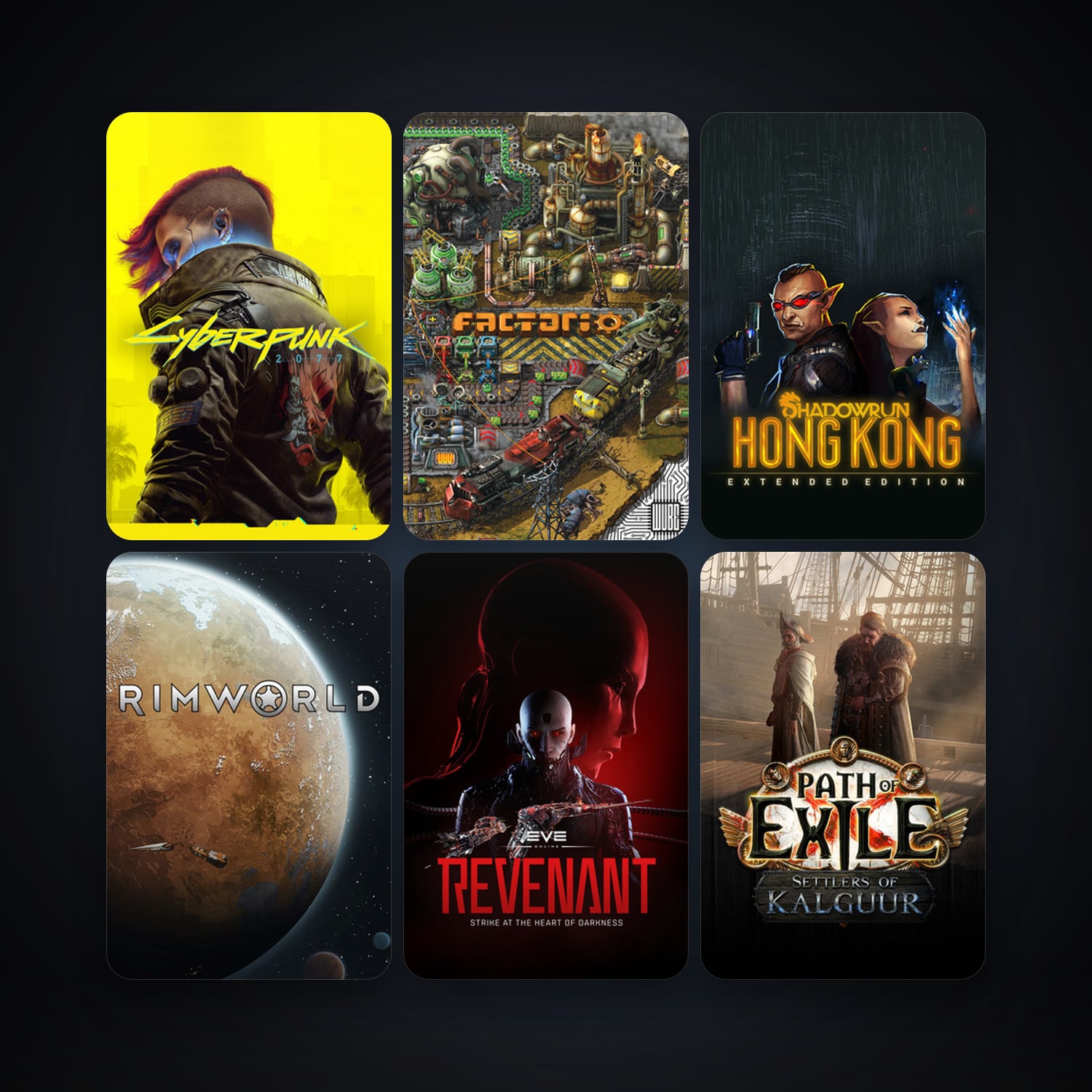 EVE Online + Path of Exile, 532 games, Steam 14, clean — HabibiAccounts
