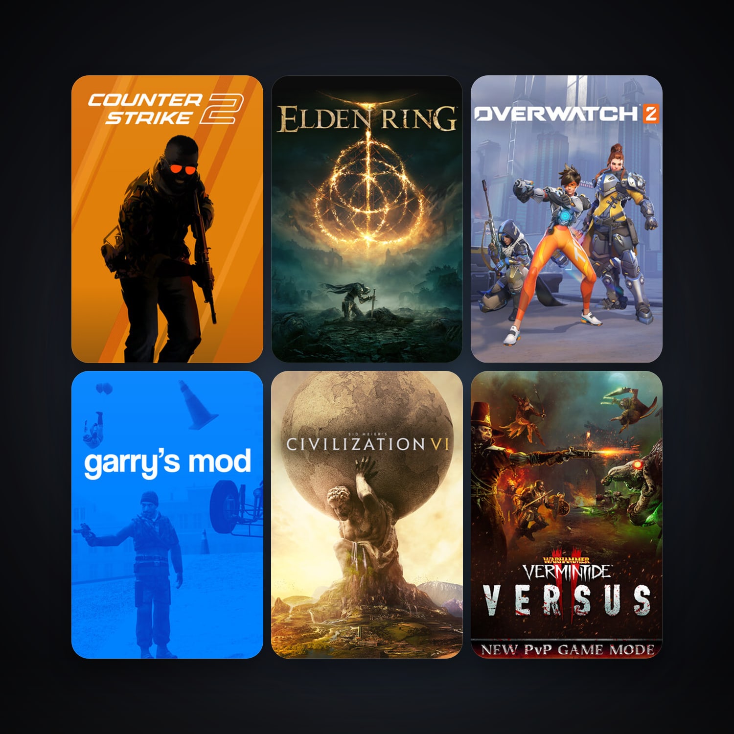 CS2 Prime + Garry's Mod, 16 games, clean — HabibiAccounts