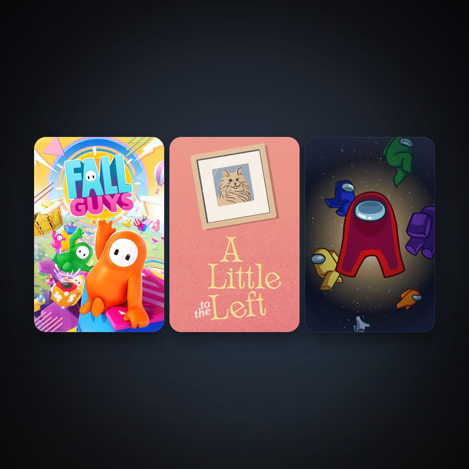 Among Us + Fall Guys, 3 games, clean — HabibiAccounts
