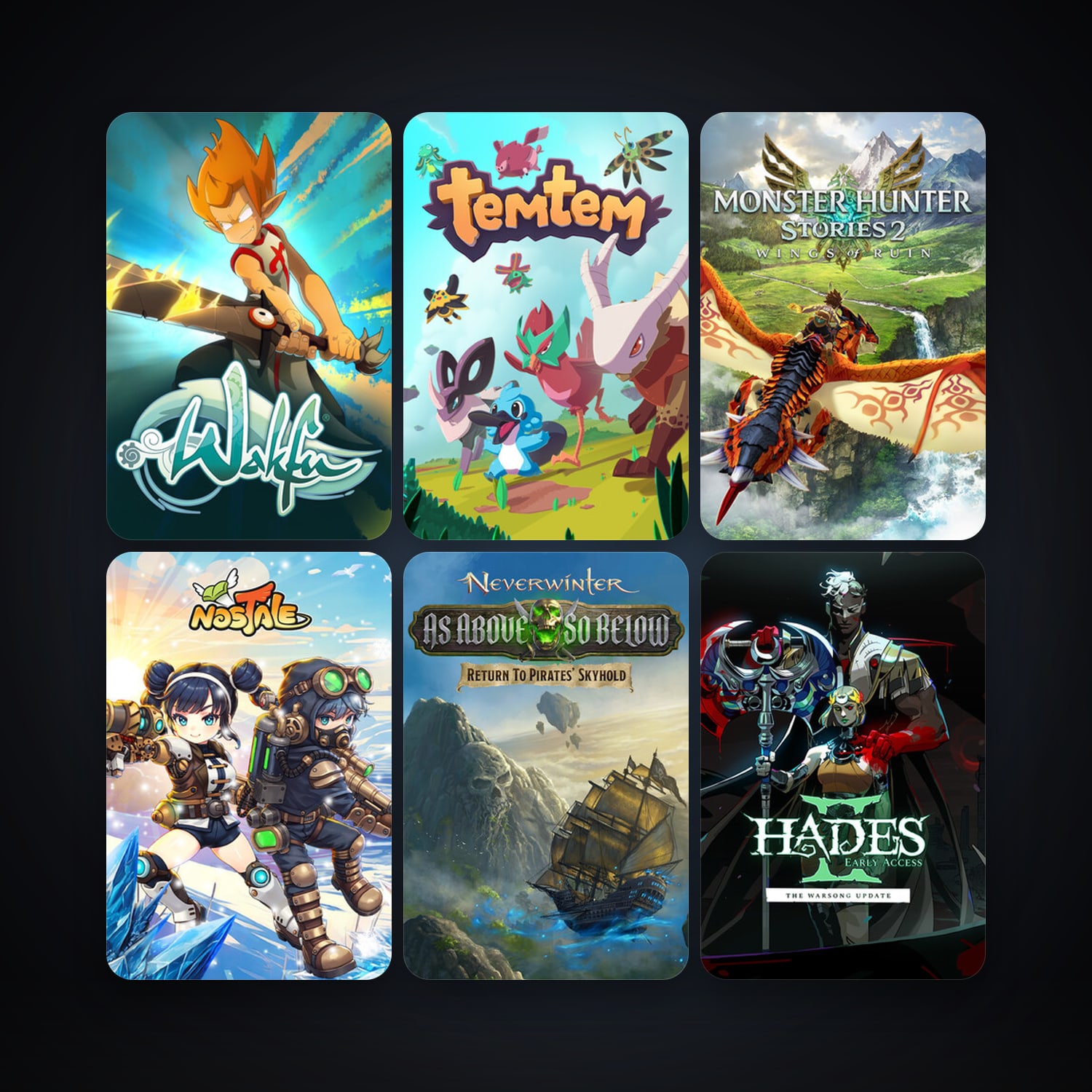 Neverwinter + WAKFU, 33 games, clean — HabibiAccounts