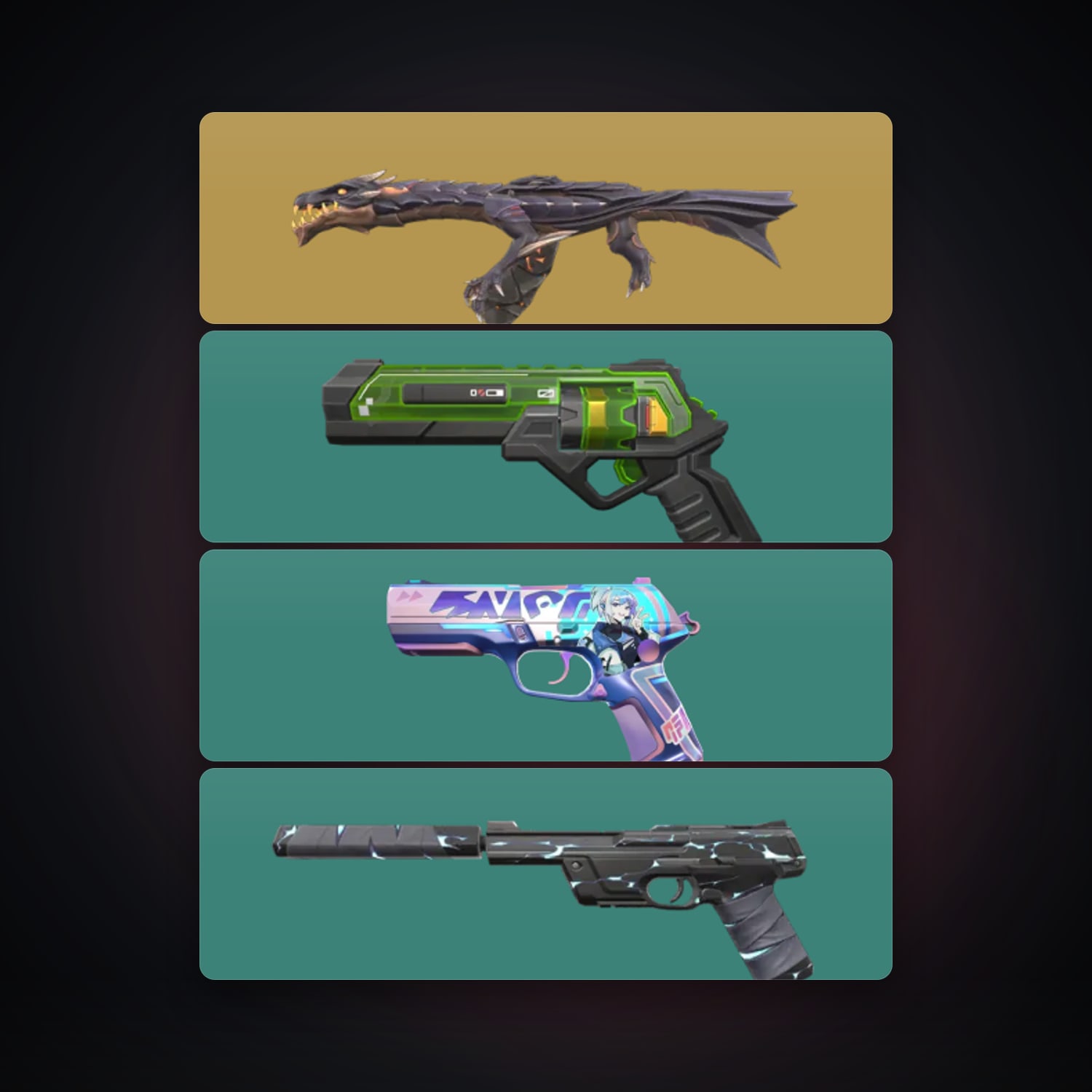 AP Silver 2 locker — 4 skins, lvl 100 — HabibiAccounts
