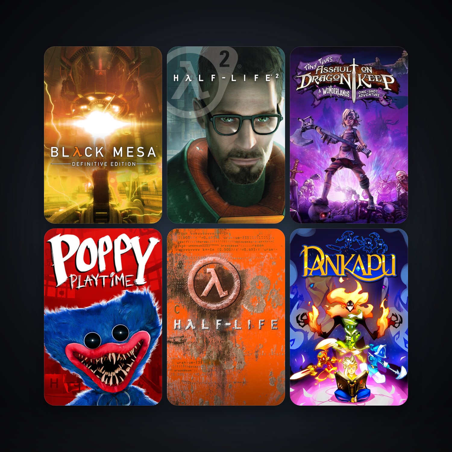 Half-Life + Half-Life 2, 66 games, Steam 11, clean — HabibiAccounts