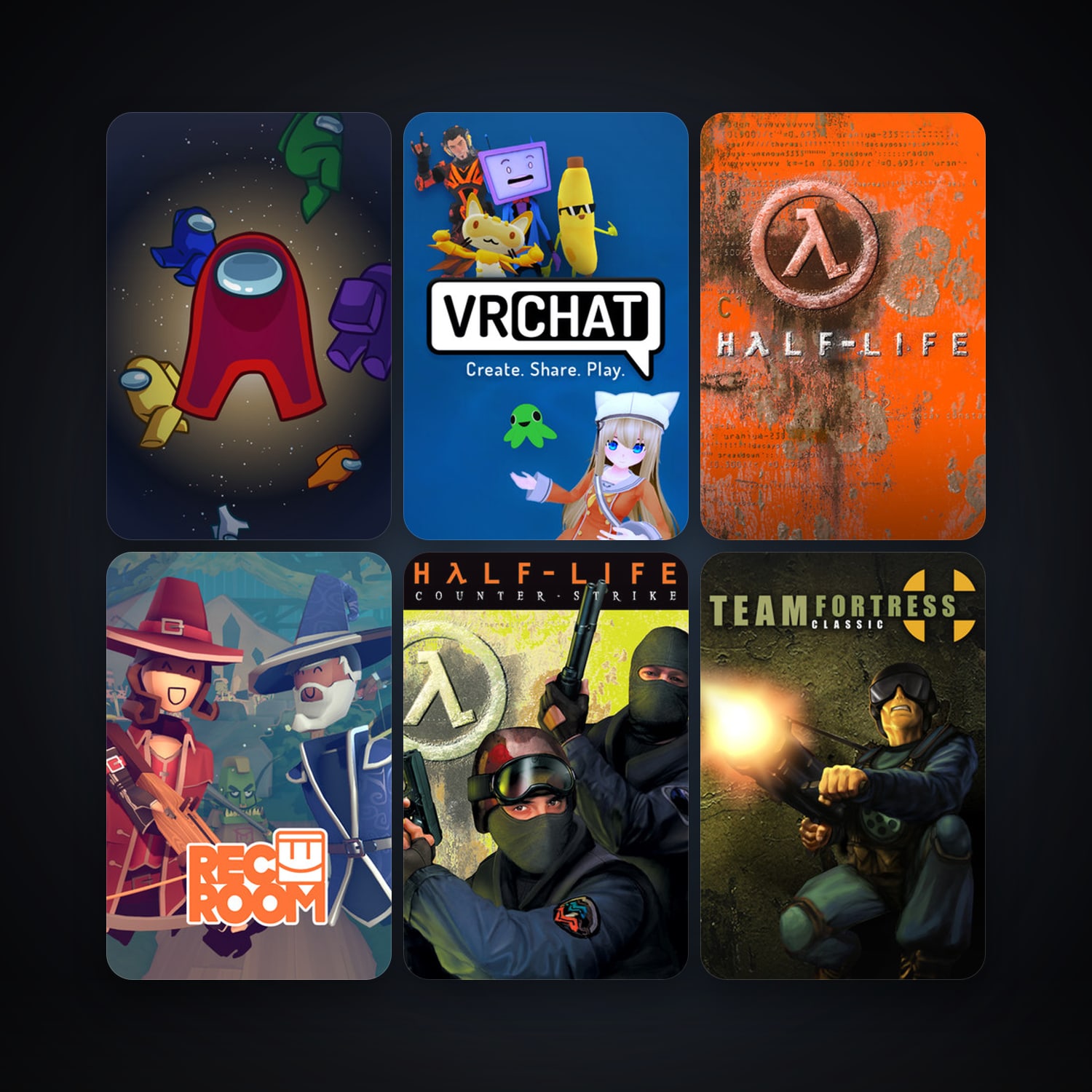 Counter-Strike + Team Fortress Classic, 16 games, Steam 11, clean — HabibiAccounts