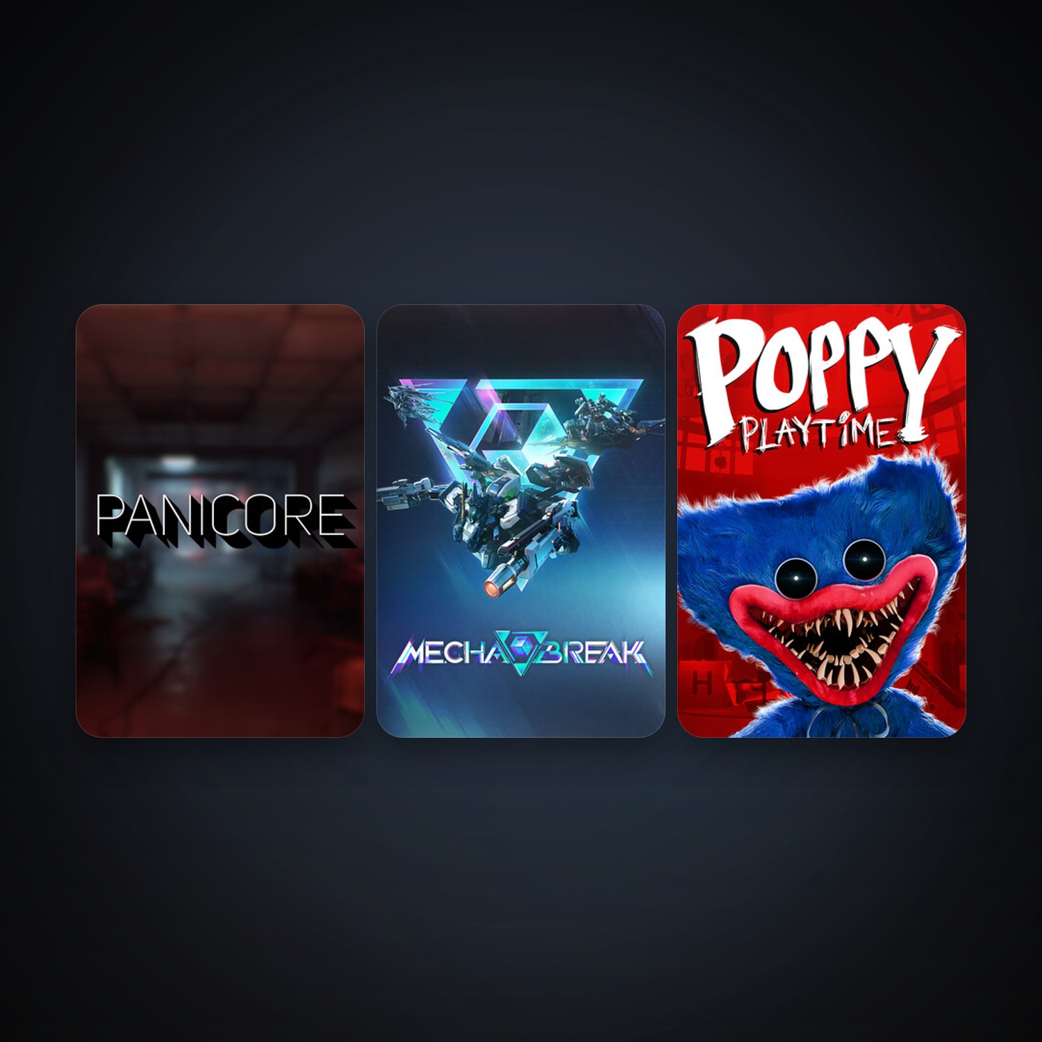 Poppy Playtime + Mecha BREAK, 6 games, clean — HabibiAccounts