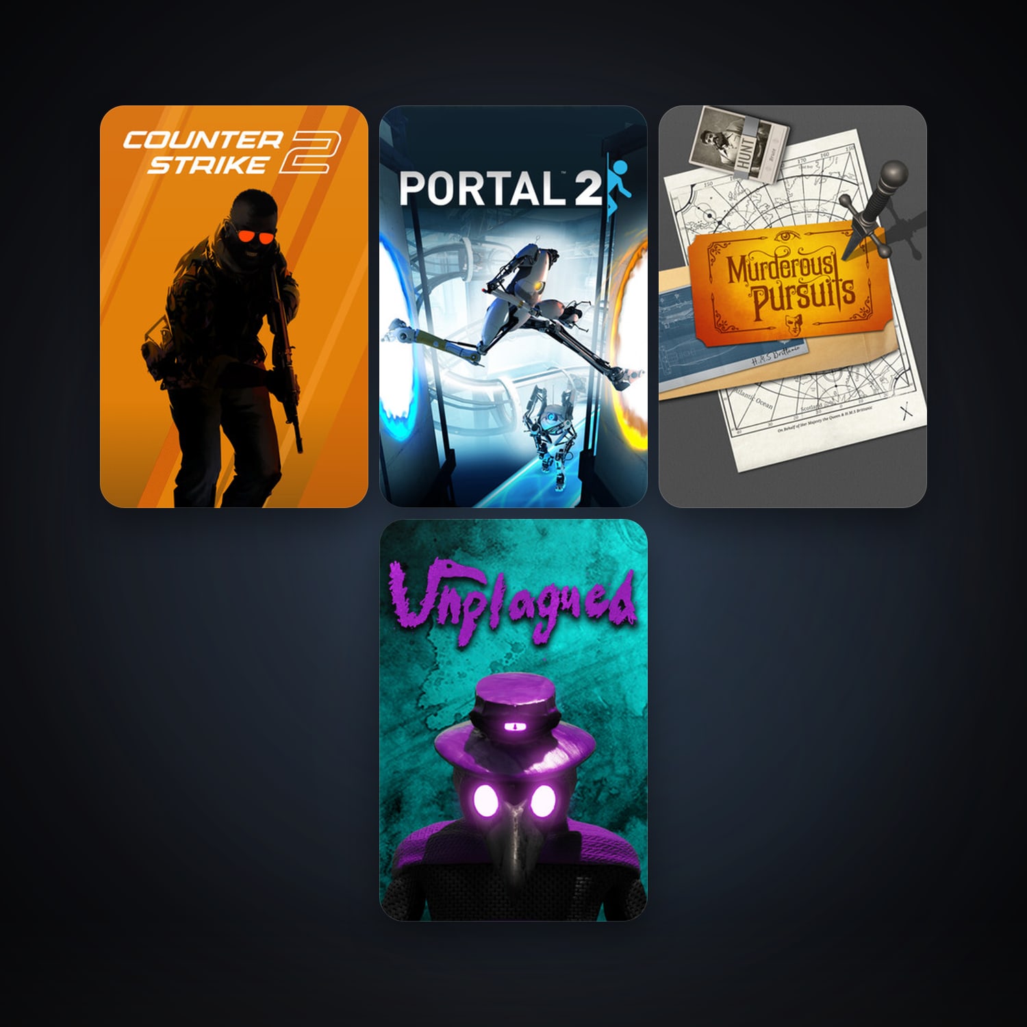 Portal 2 + CS2 Prime, 5 games, clean — HabibiAccounts