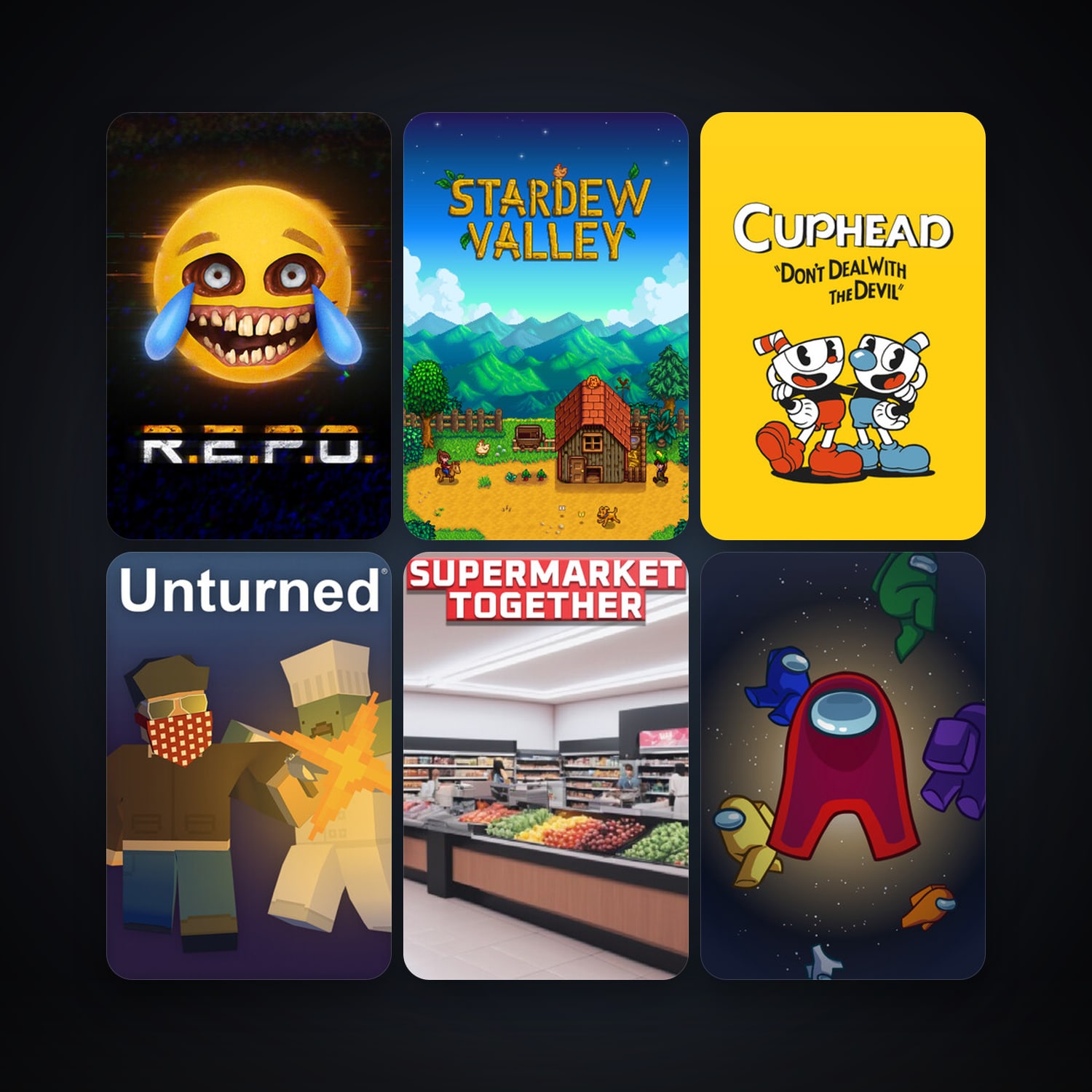 Cuphead + Unturned, 33 games, clean — HabibiAccounts