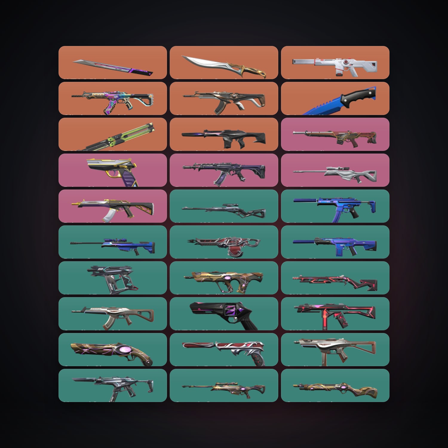 AP Plat 3 locker — 4 knives, 91 skins, lvl 185 — HabibiAccounts
