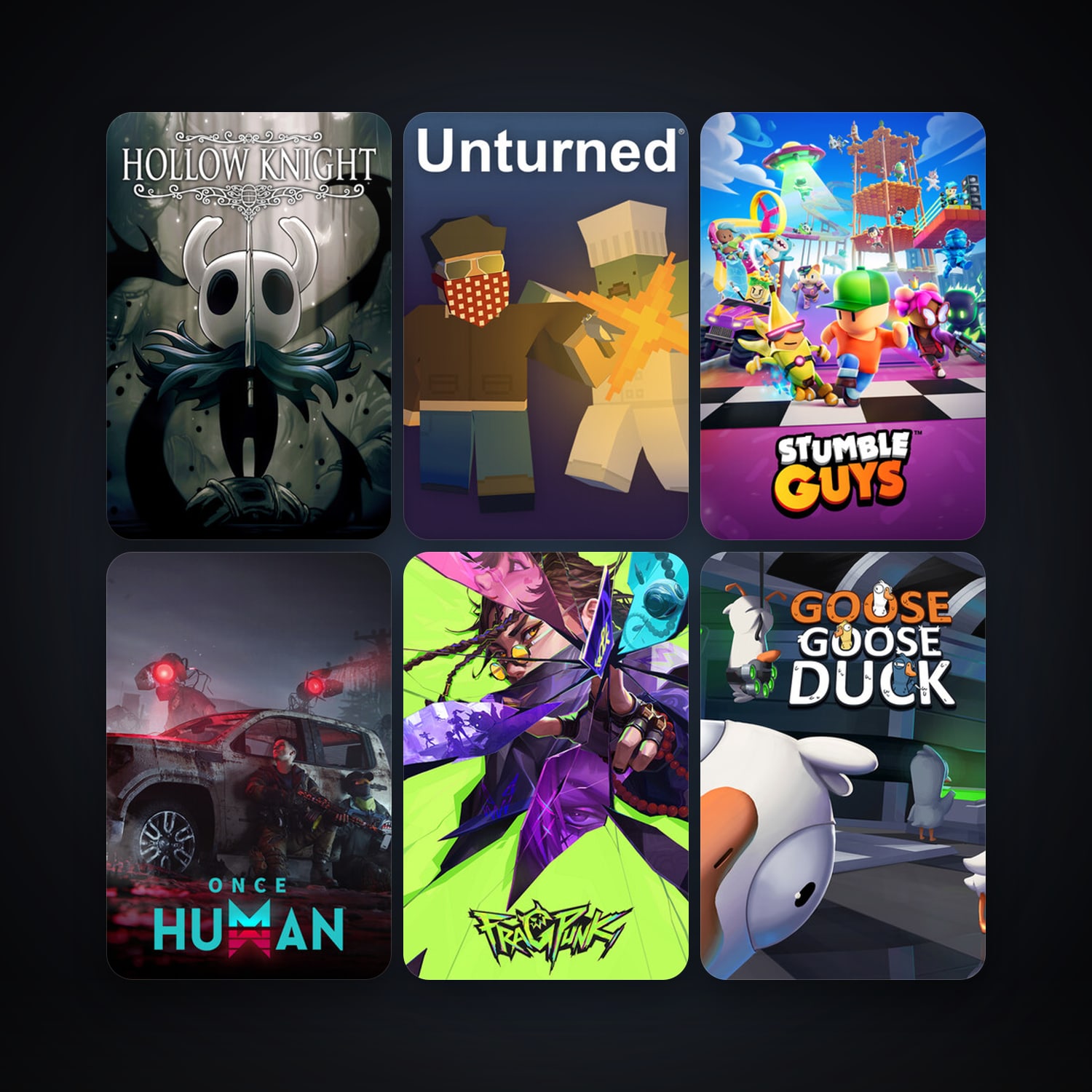 Unturned + Hollow Knight, 46 games, clean — HabibiAccounts