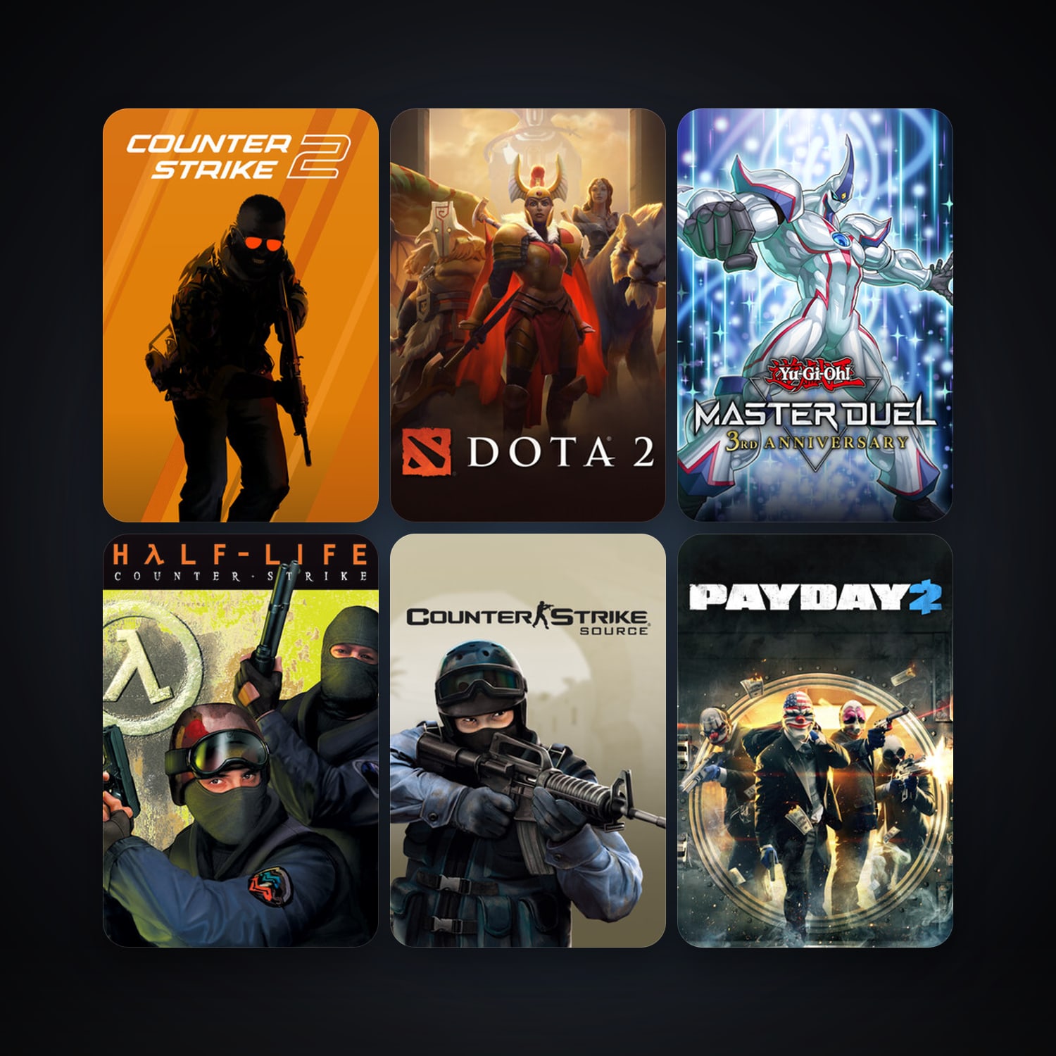 Counter-Strike + Counter-Strike: Source, 13 games, clean — HabibiAccounts