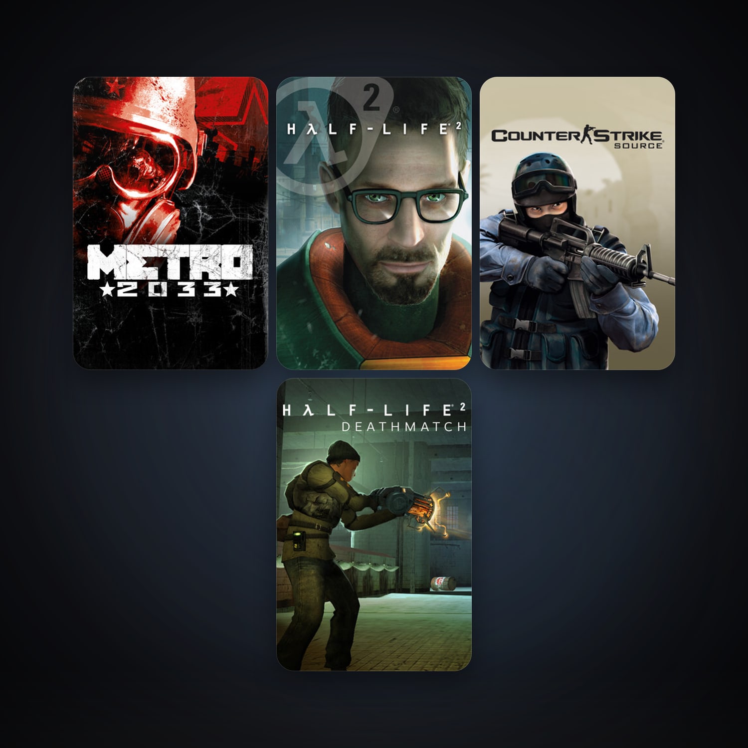 Half-Life 2 + Counter-Strike: Source, 5 games, Steam 10, clean — HabibiAccounts