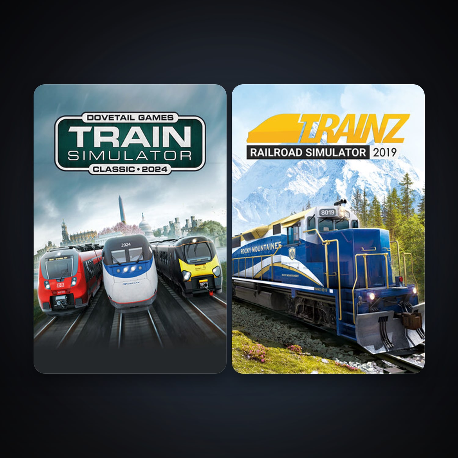 Train Simulator Classic + Trainz Railroad Simulator 2019, 2 games, clean — HabibiAccounts