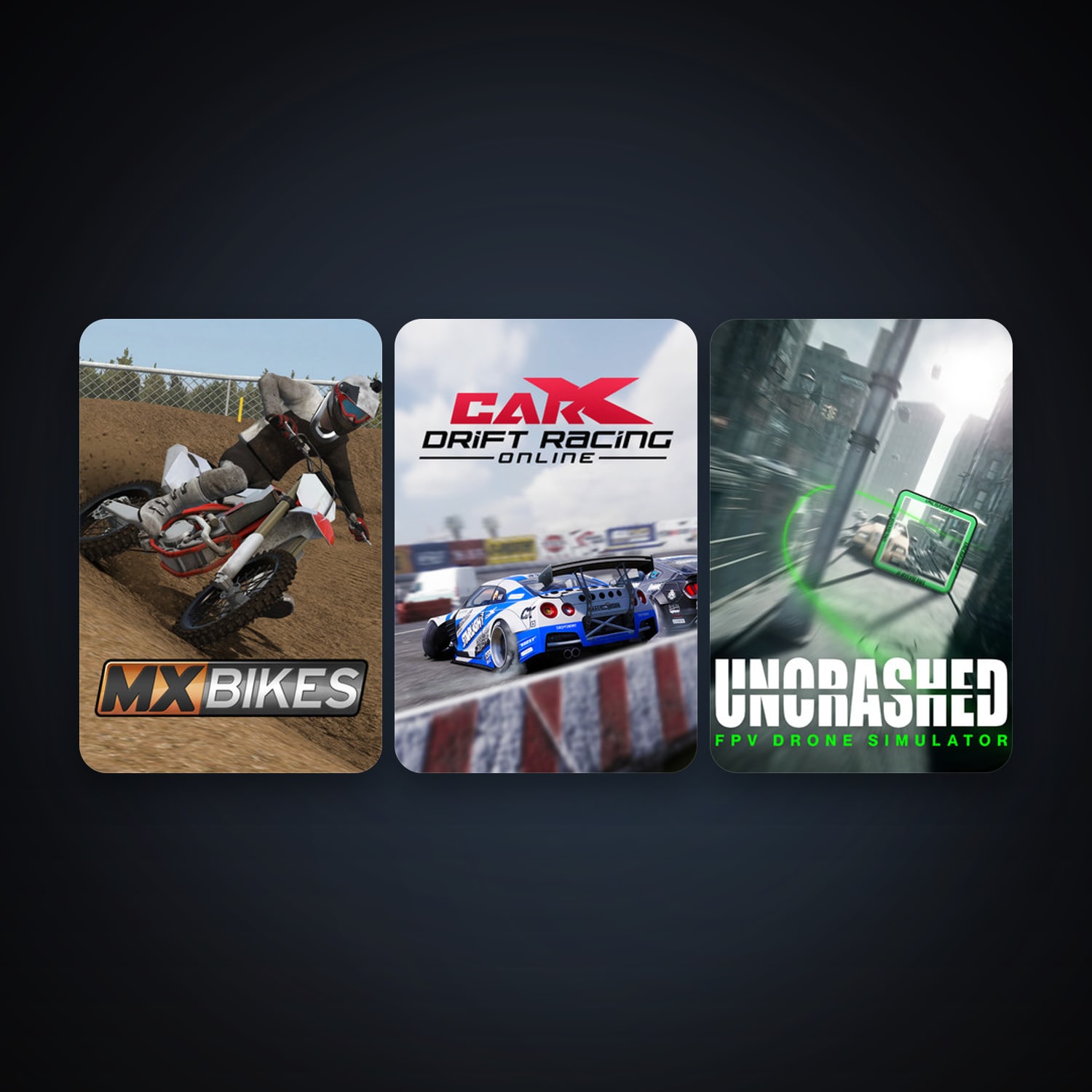 CarX Drift Racing Online + MX Bikes, 4 games, clean — HabibiAccounts
