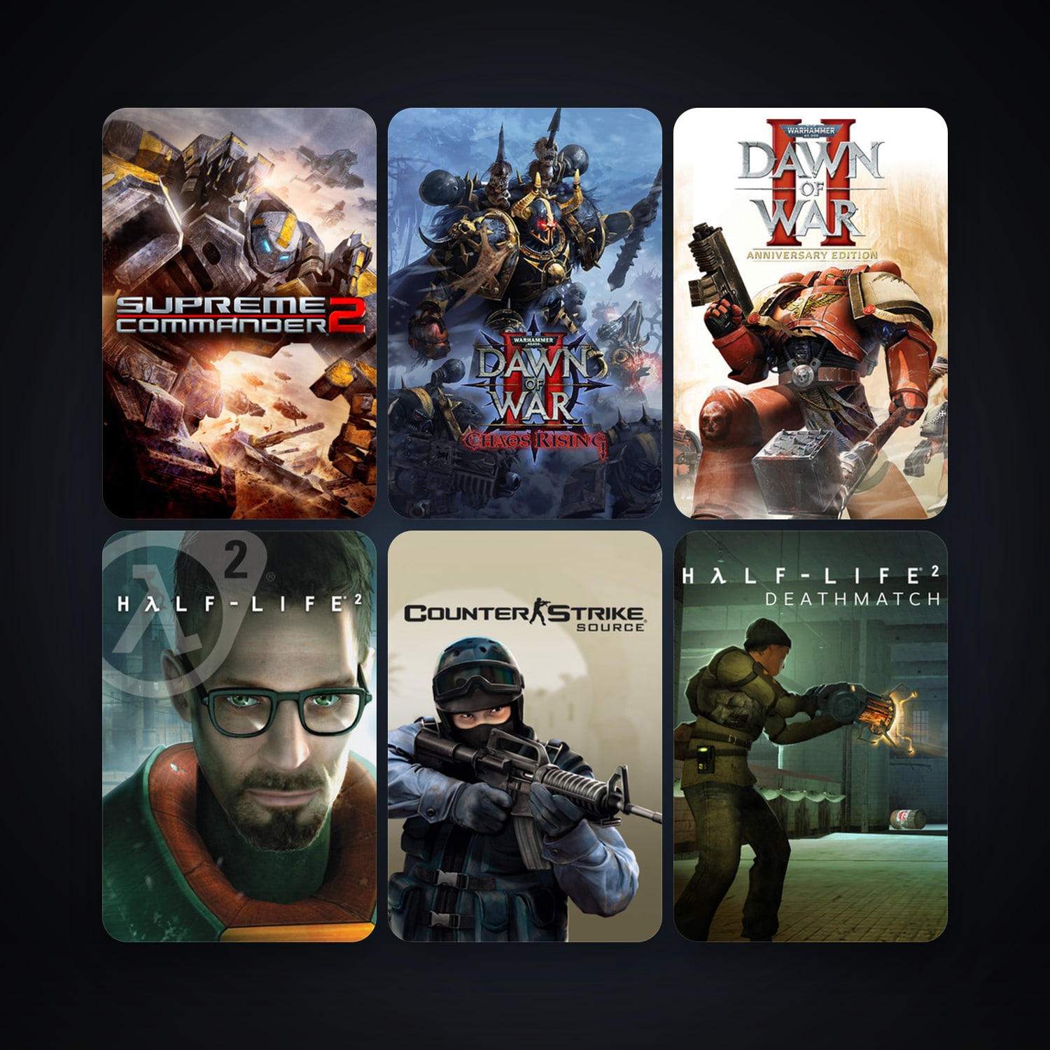 Half-Life 2 + Counter-Strike: Source, 8 games, Steam 10, clean — HabibiAccounts