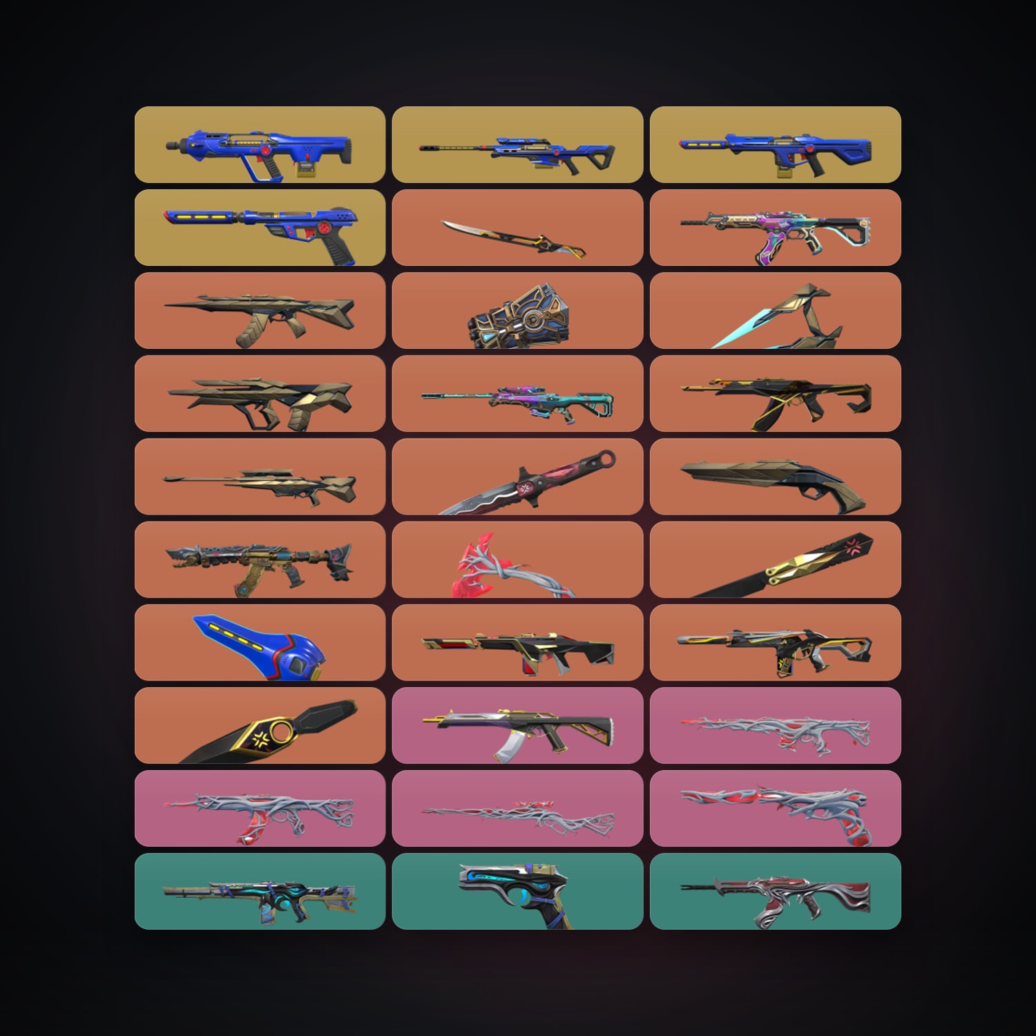 EU Gold 1 locker — 8 knives, 63 skins, lvl 68 — HabibiAccounts