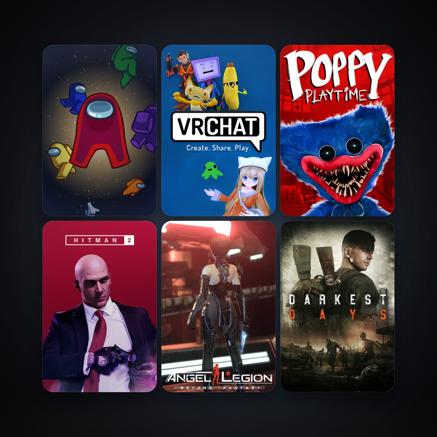 VRChat + HITMAN 2, 20 games, clean — HabibiAccounts
