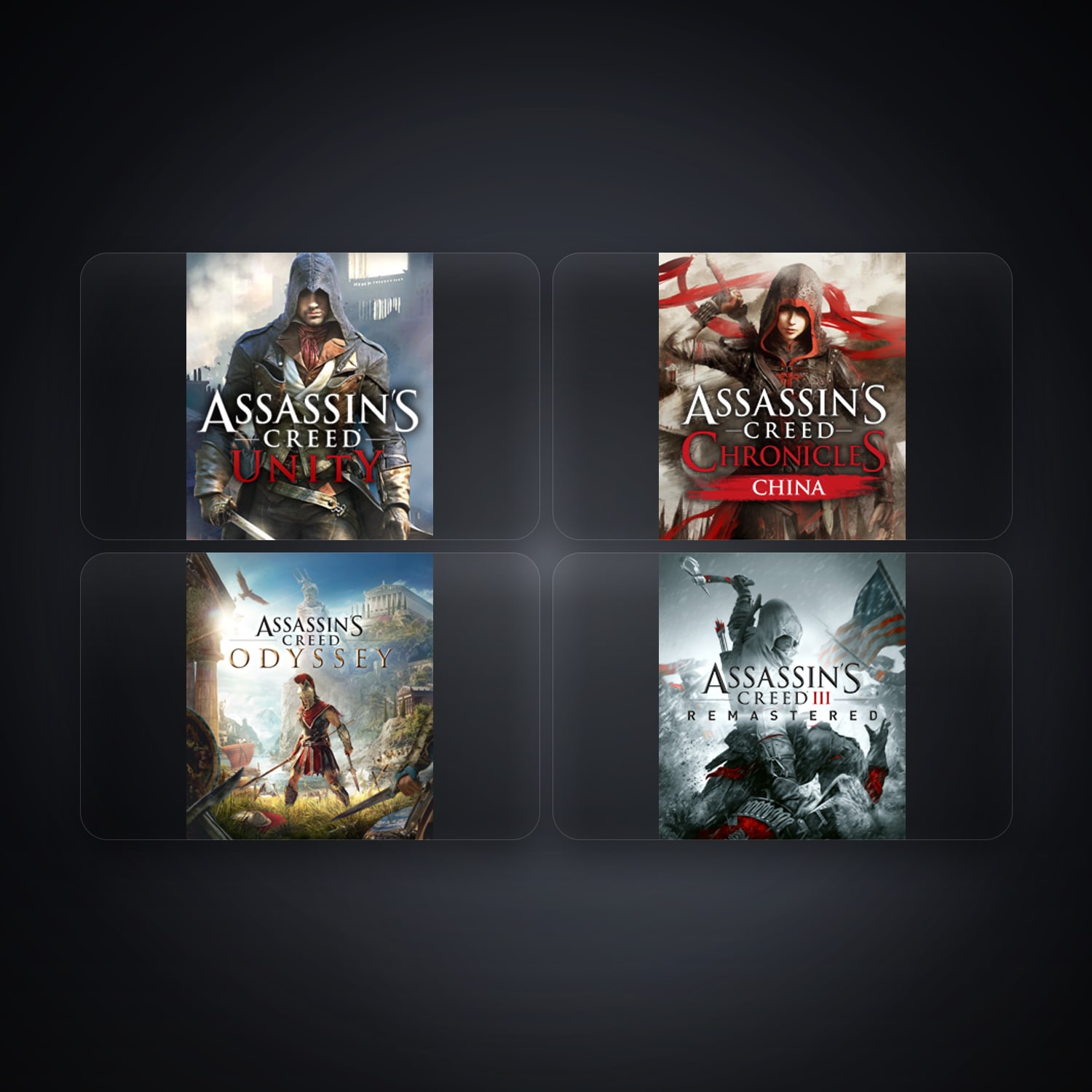 Ubisoft Assassin's Creed Unity + Assassin's Creed Chronicles China — MX — 4 games — HabibiAccounts