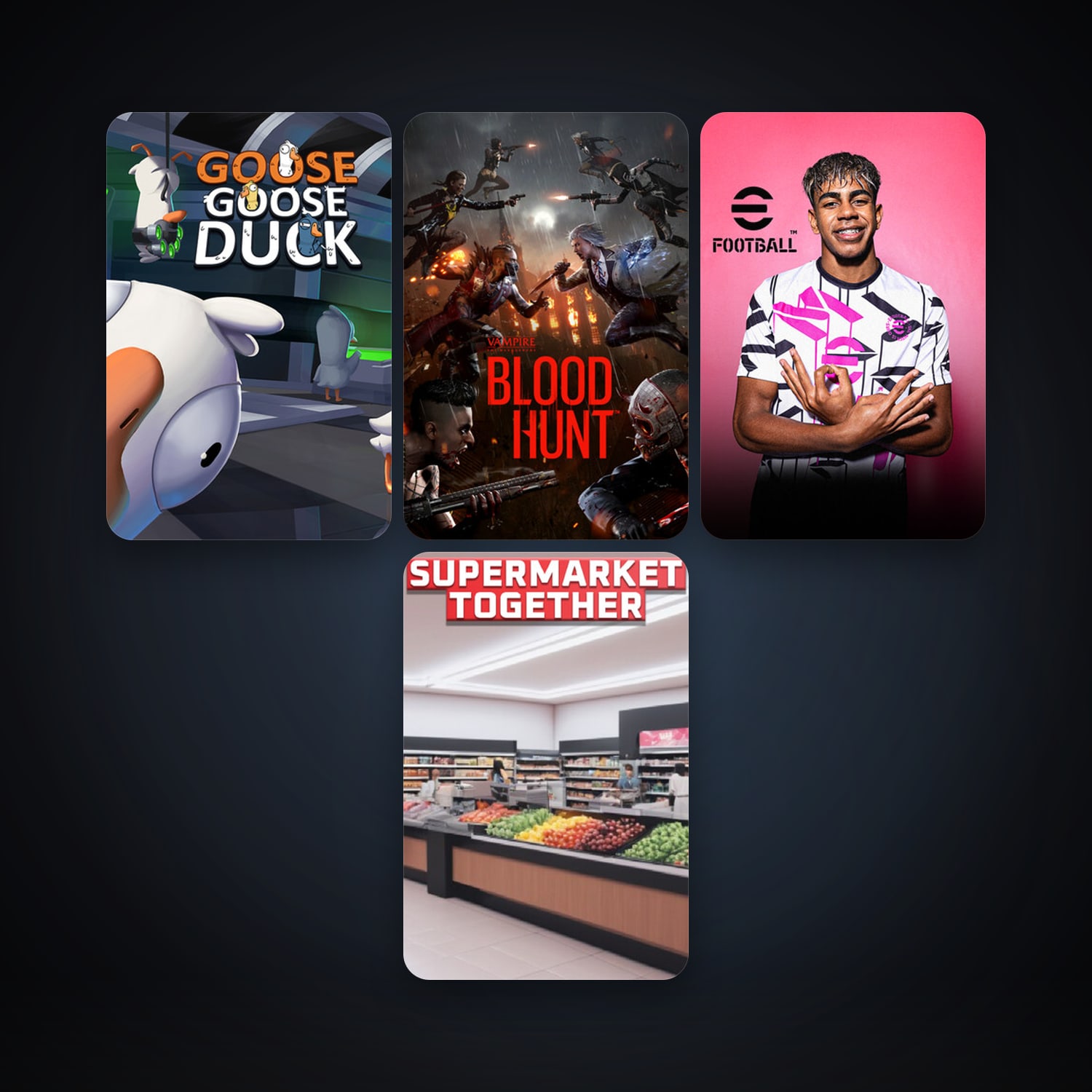 Vampire: The Masquerade - Bloodhunt + Goose Goose Duck, 10 games, clean — HabibiAccounts