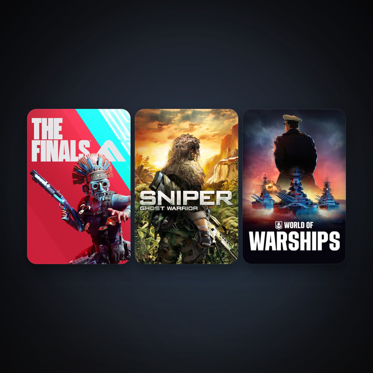 Sniper: Ghost Warrior + World of Warships, 5 games, clean — HabibiAccounts