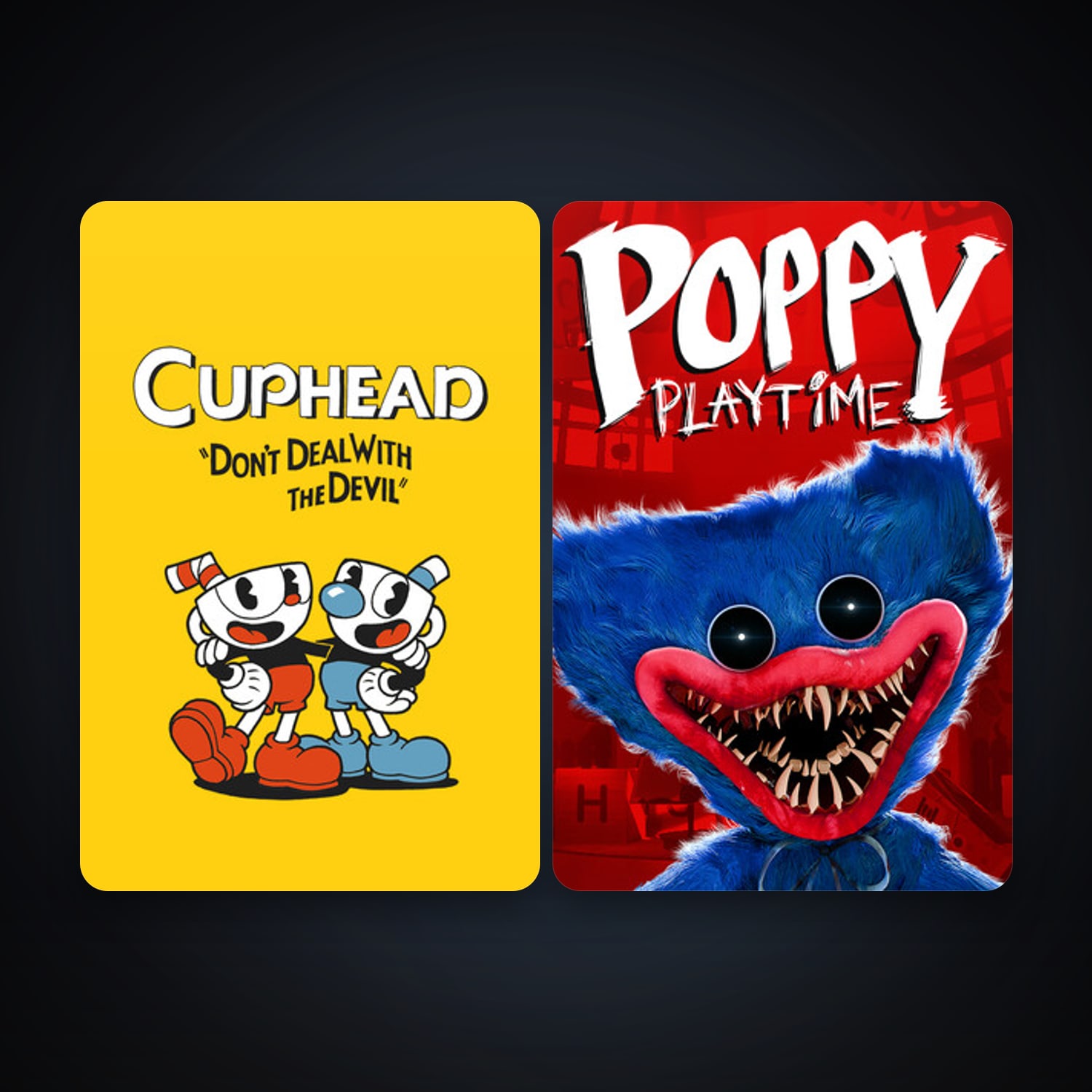 Cuphead + Poppy Playtime, 2 games, clean — HabibiAccounts