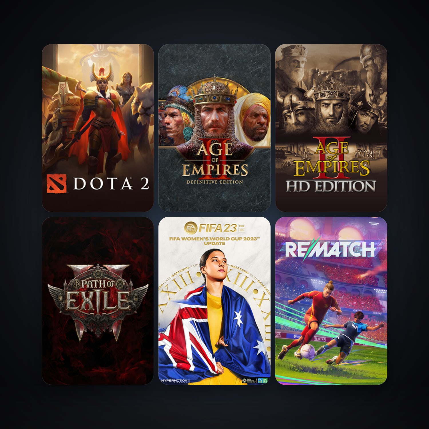 Dota 2 + Age of Empires II, 46 games, clean — HabibiAccounts