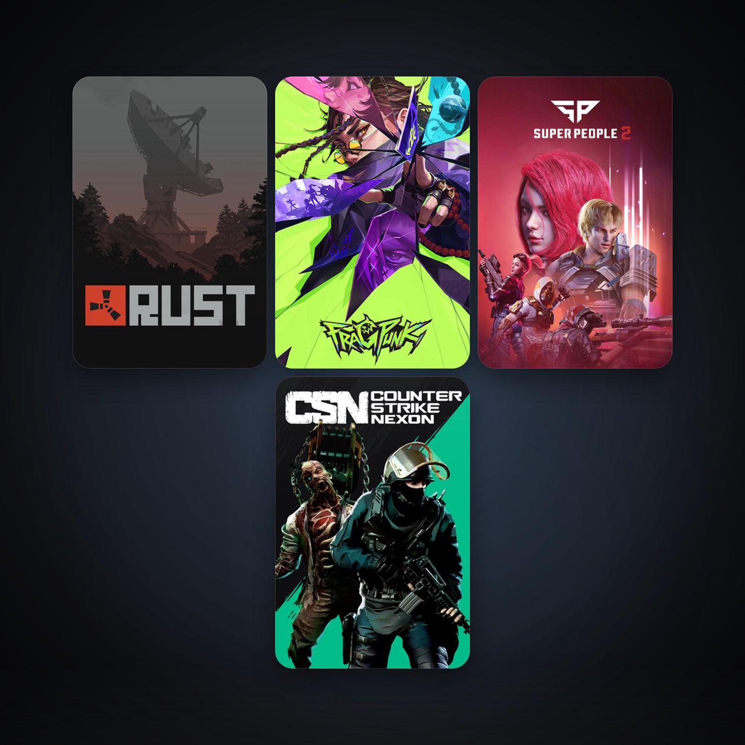 Rust + Counter-Strike Nexon: Studio, 7 games, clean — HabibiAccounts
