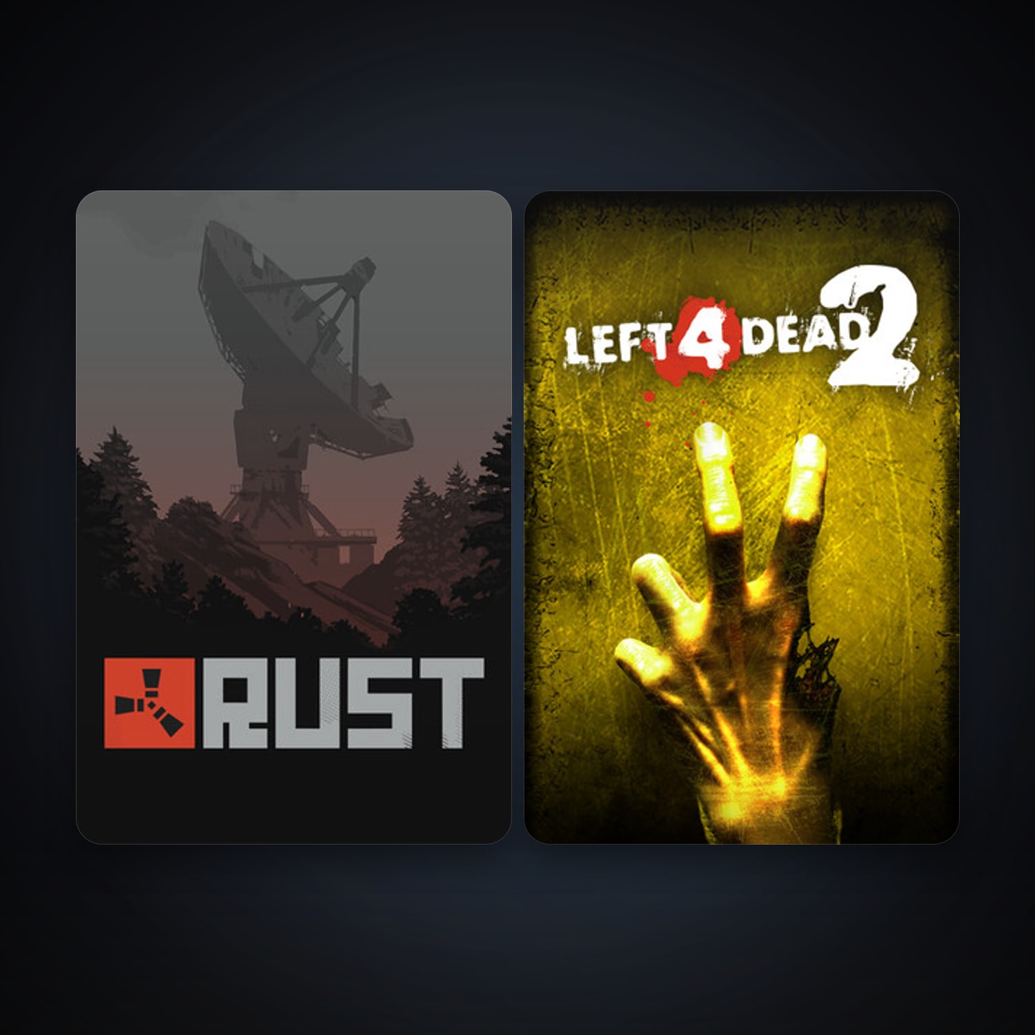 Left 4 Dead 2 + Rust, 3 games, clean — HabibiAccounts