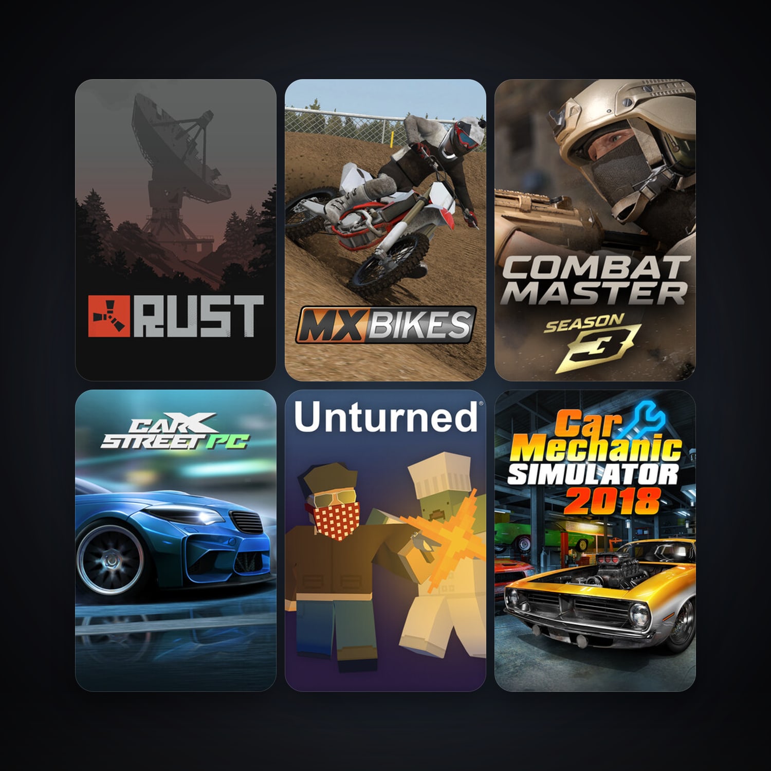 Rust + Unturned, 21 games, clean — HabibiAccounts