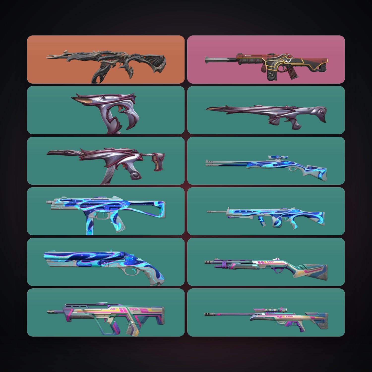 EU Silver 1 locker — 12 skins, lvl 36 · 261100261 — HabibiAccounts
