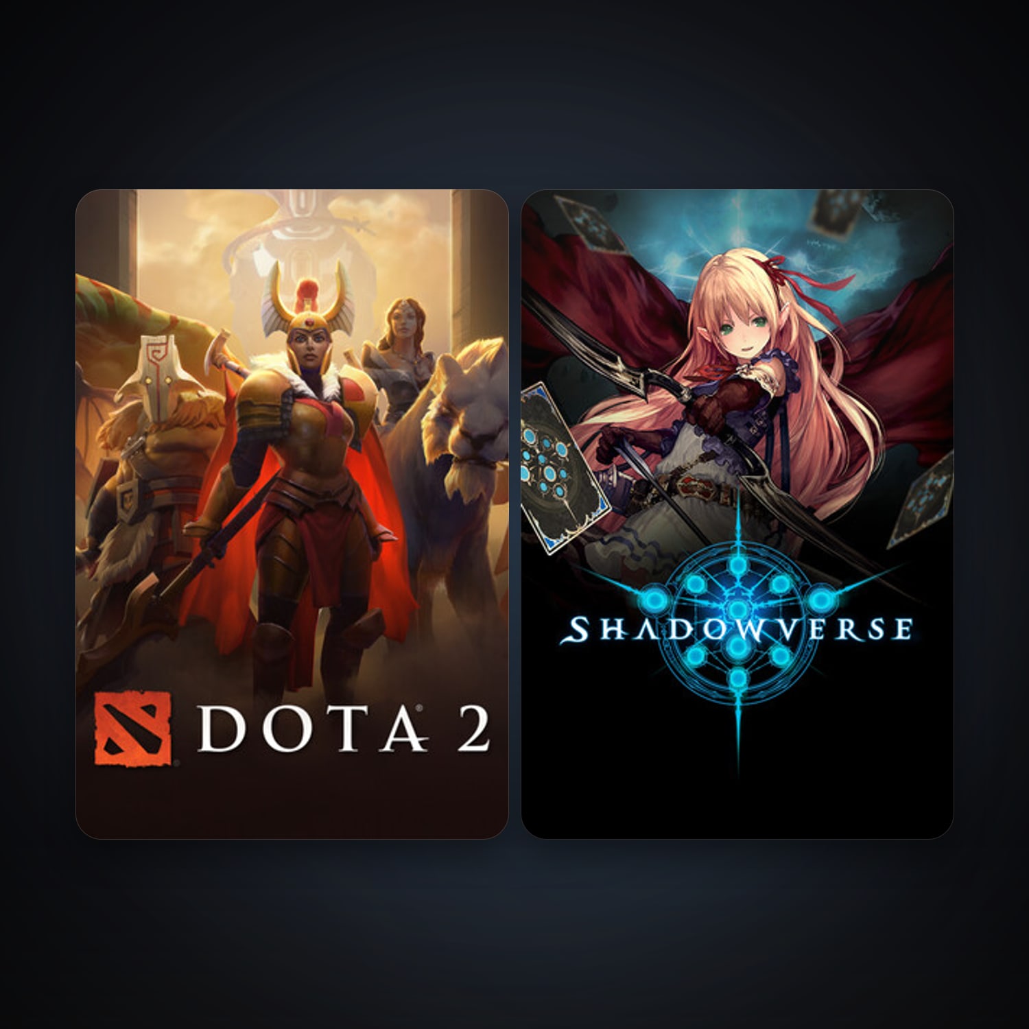 Dota 2 + Shadowverse, 4 games, clean — HabibiAccounts