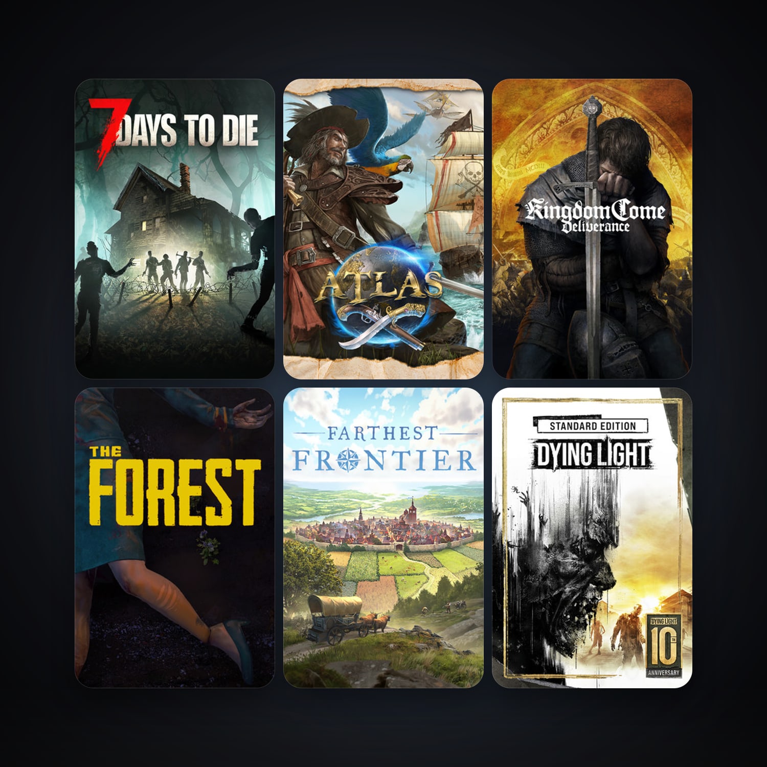 Dying Light + The Forest, 120 games, Steam 11, clean — HabibiAccounts