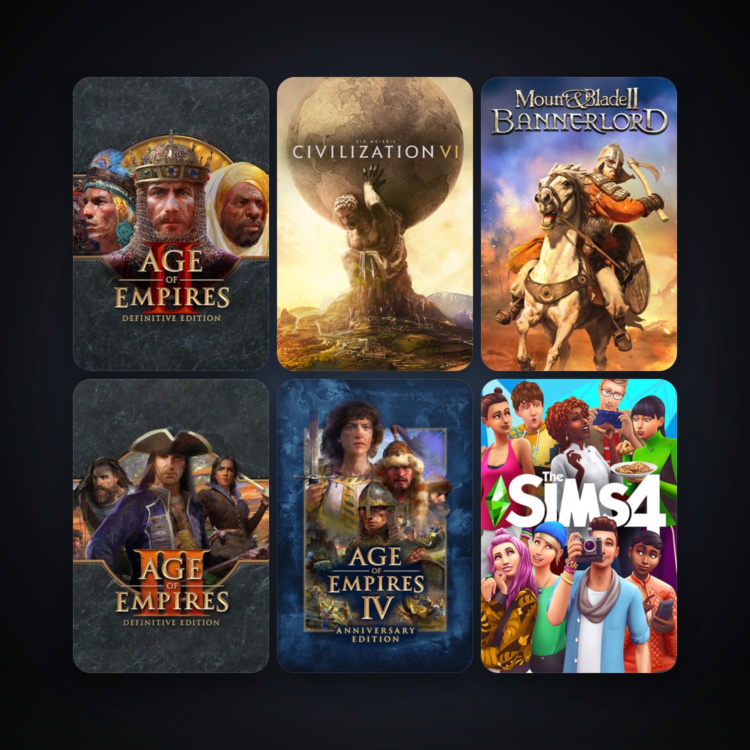 Mount & Blade II: Bannerlord + Sid Meier's Civilization VI, 27 games, clean — HabibiAccounts