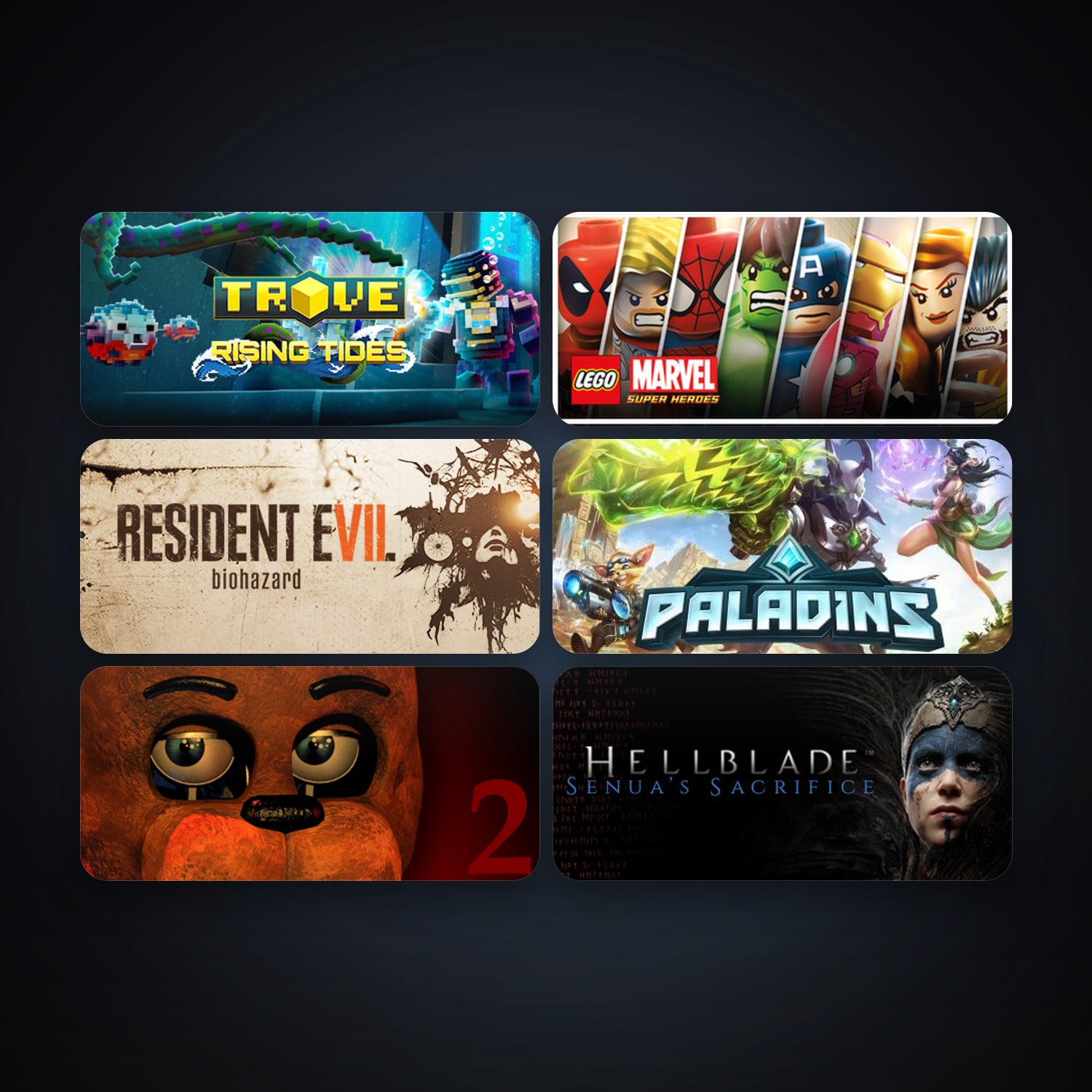 LEGO Marvel Super Heroes + Trove, 10 games, clean — HabibiAccounts