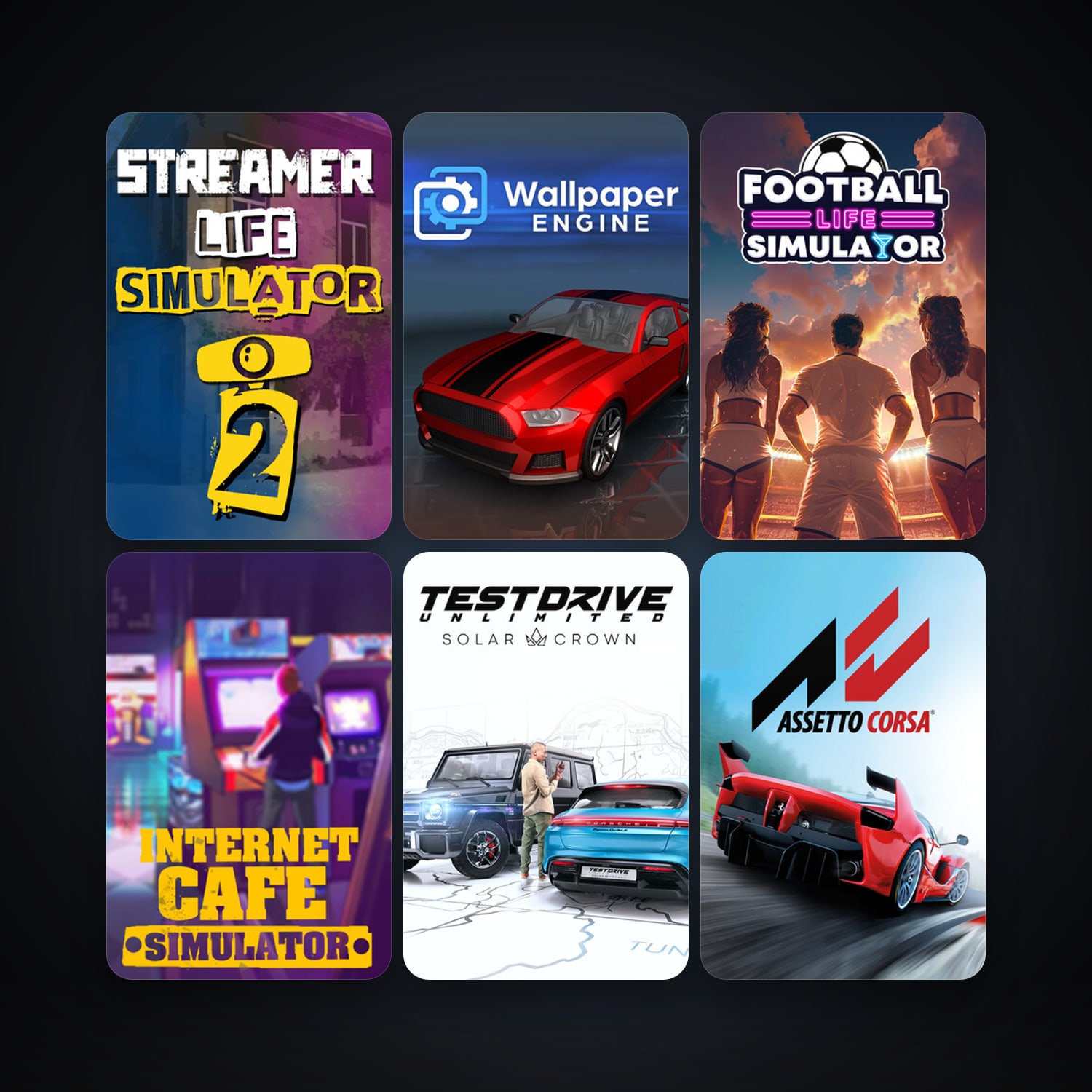 RaceRoom Racing Experience + Deponia, 55 games, clean — HabibiAccounts