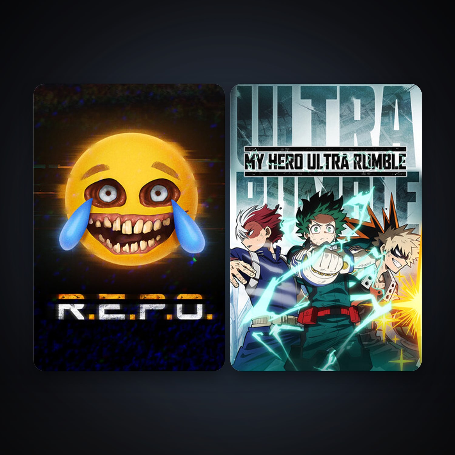 MY HERO ULTRA RUMBLE + R.E.P.O., 3 games, clean — HabibiAccounts