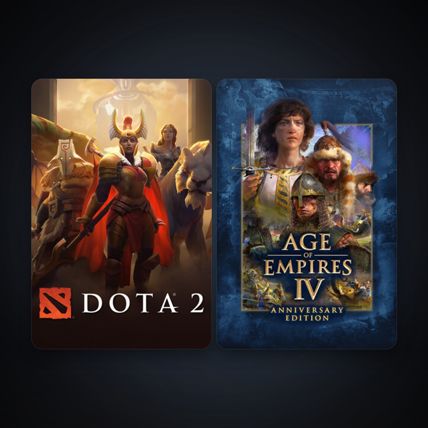 Dota 2 + Age of Empires IV: Anniversary Edition, 2 games, clean — HabibiAccounts