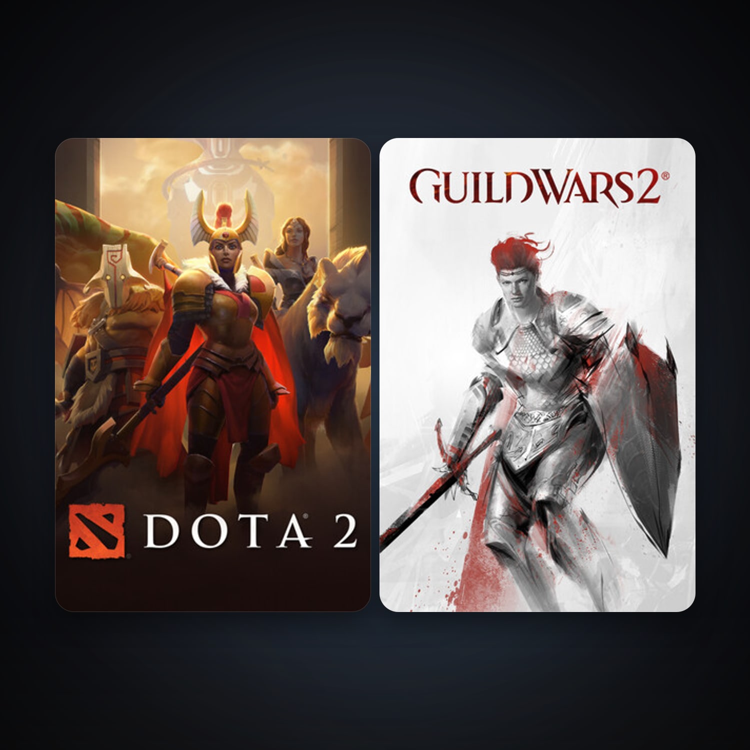 Dota 2 + Guild Wars 2, 4 games, clean — HabibiAccounts