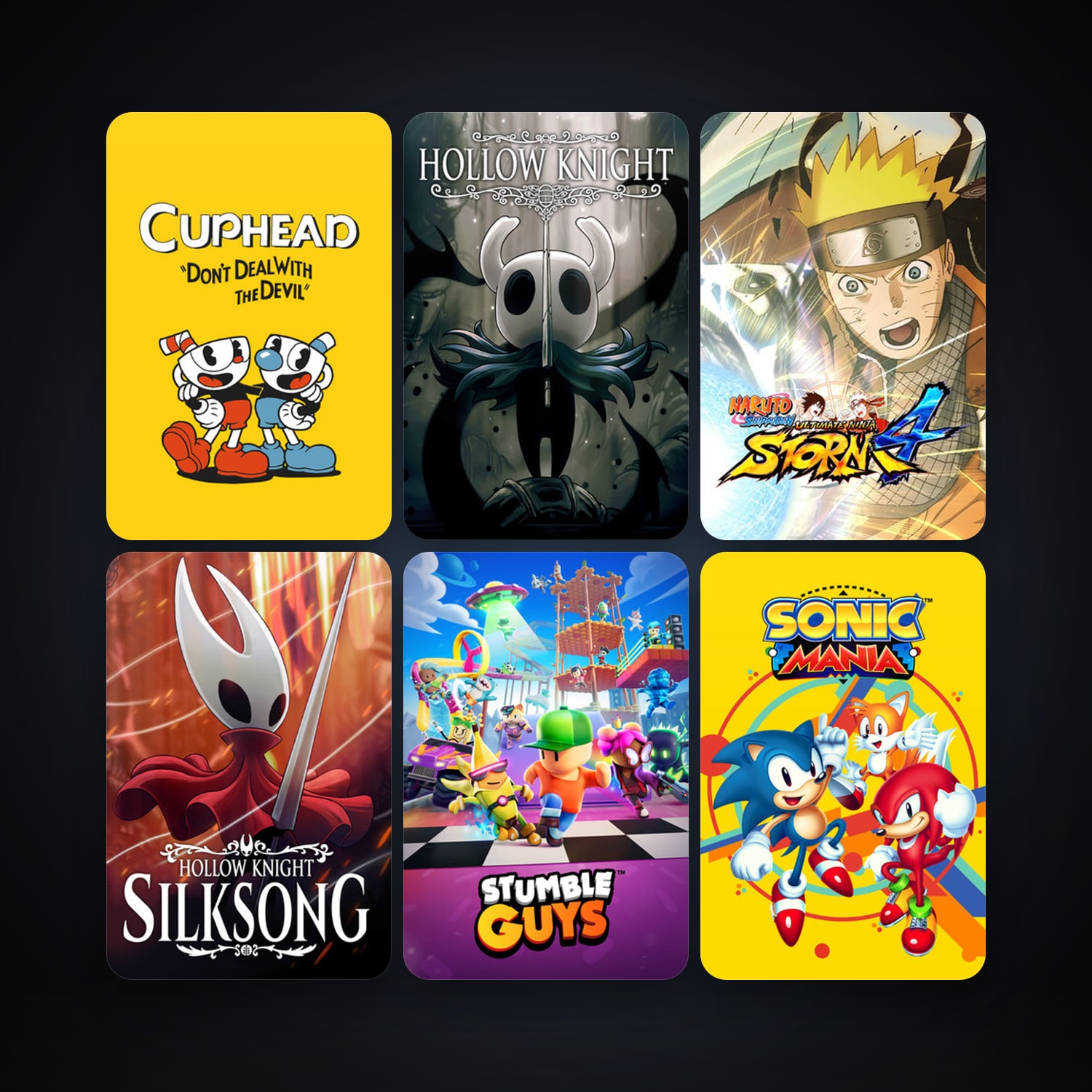 Cuphead + NARUTO SHIPPUDEN: Ultimate Ninja STORM 4, 26 games, clean — HabibiAccounts