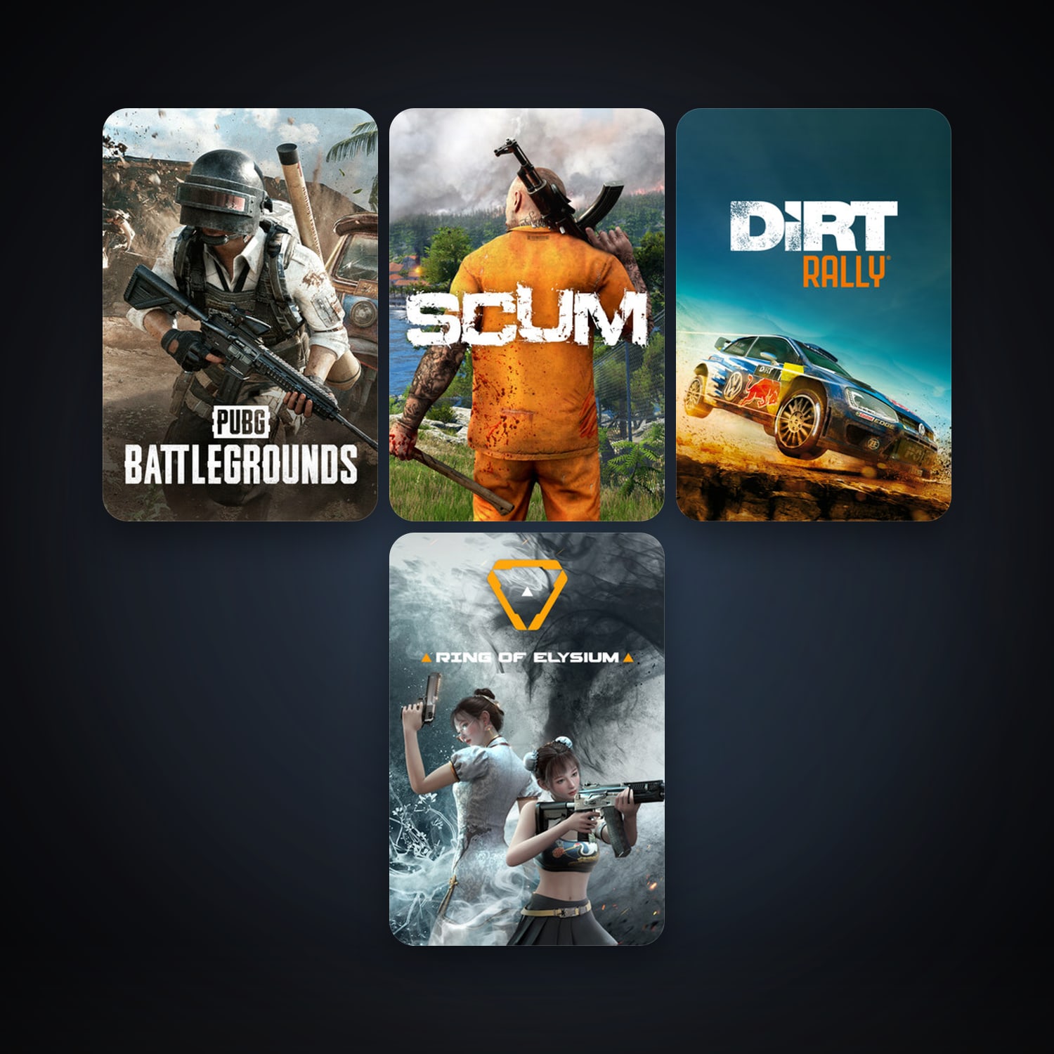 DiRT Rally + SCUM, 6 games, clean — HabibiAccounts