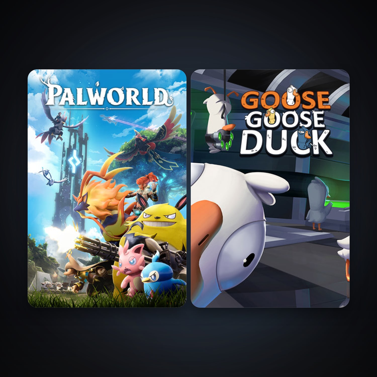 Goose Goose Duck + Palworld, 2 games, clean — HabibiAccounts